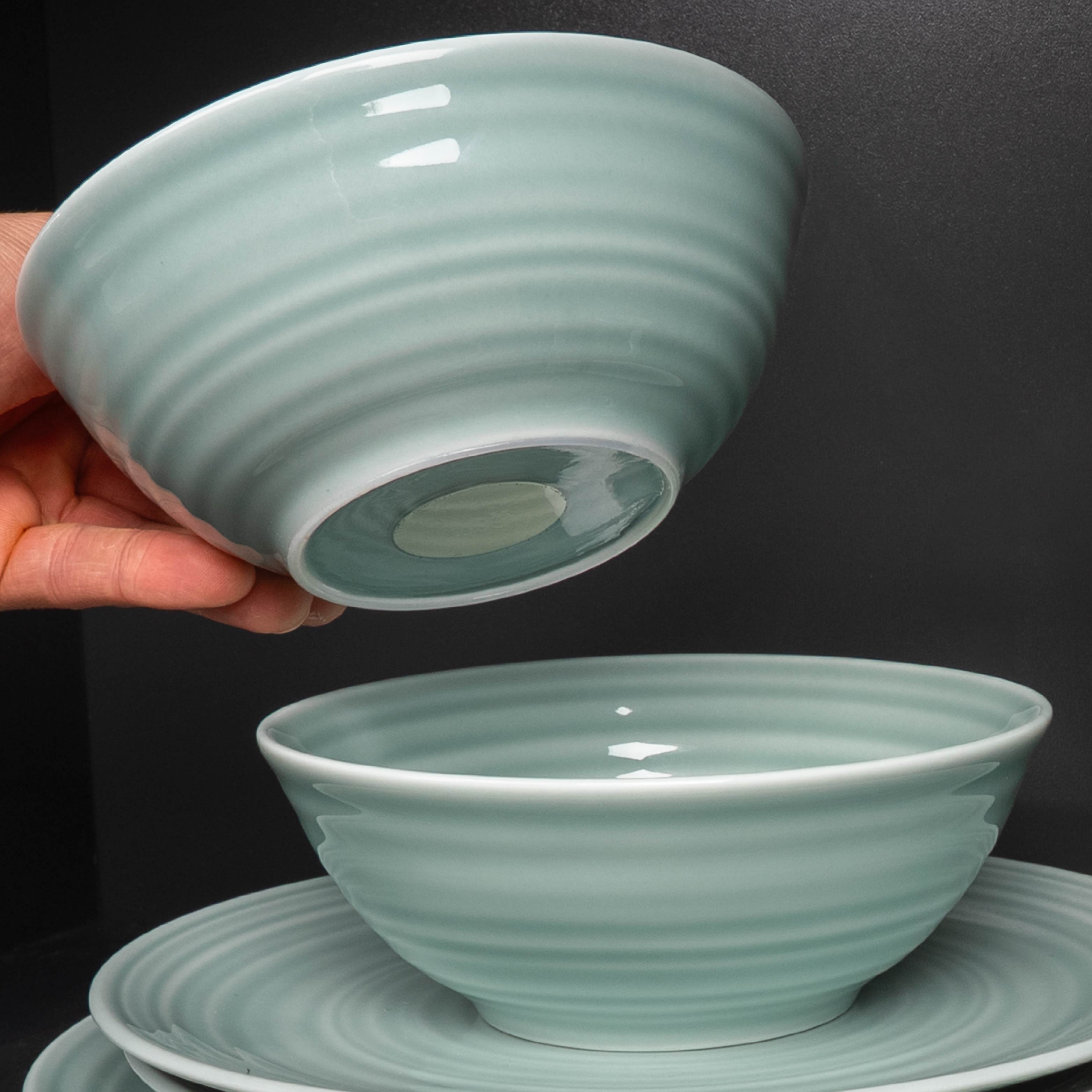 Magnet-Porzellan-Bowl-16cm cyan stapeln abnehmen