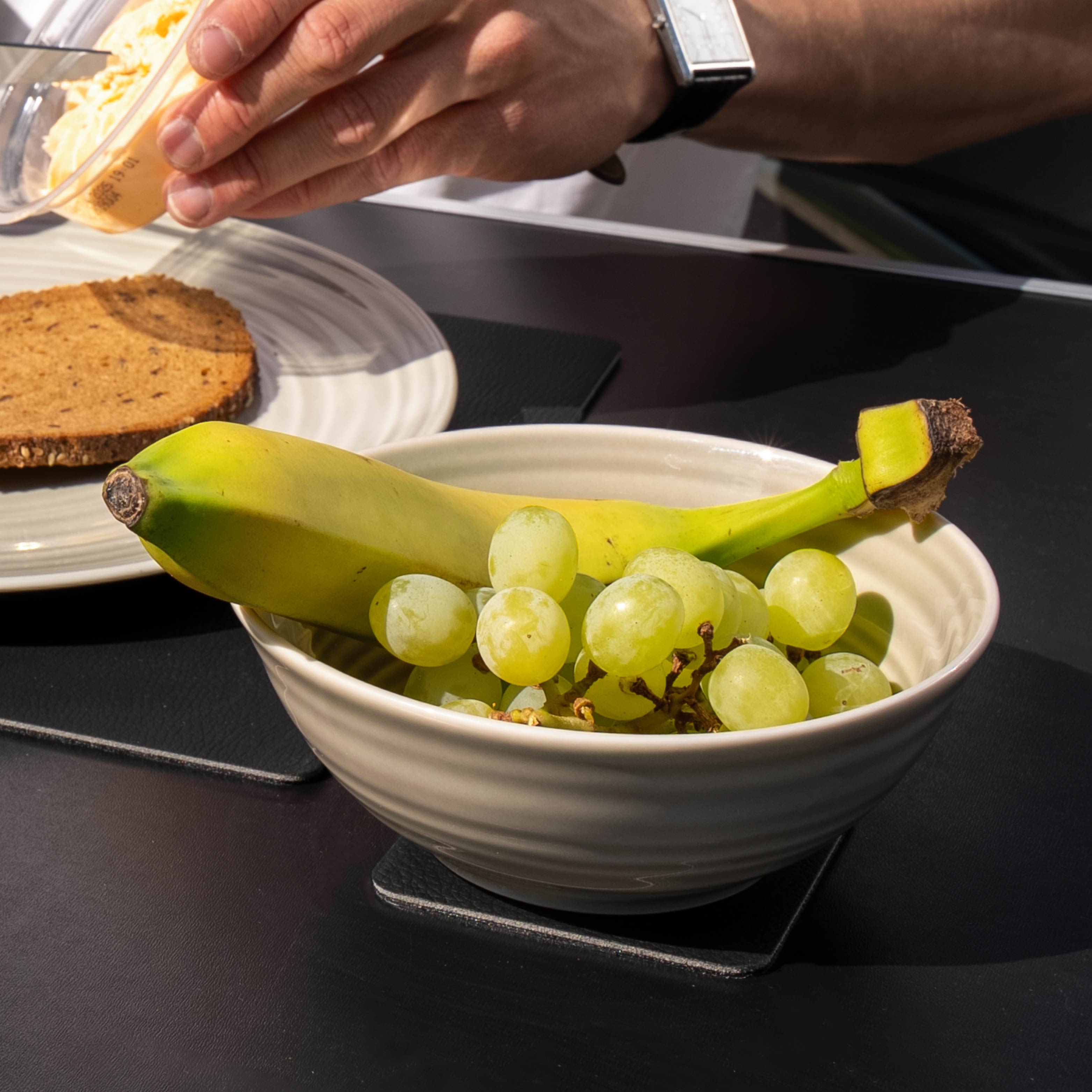 Magnet-Porzellan-Bowl-16cm sand Campingtisch