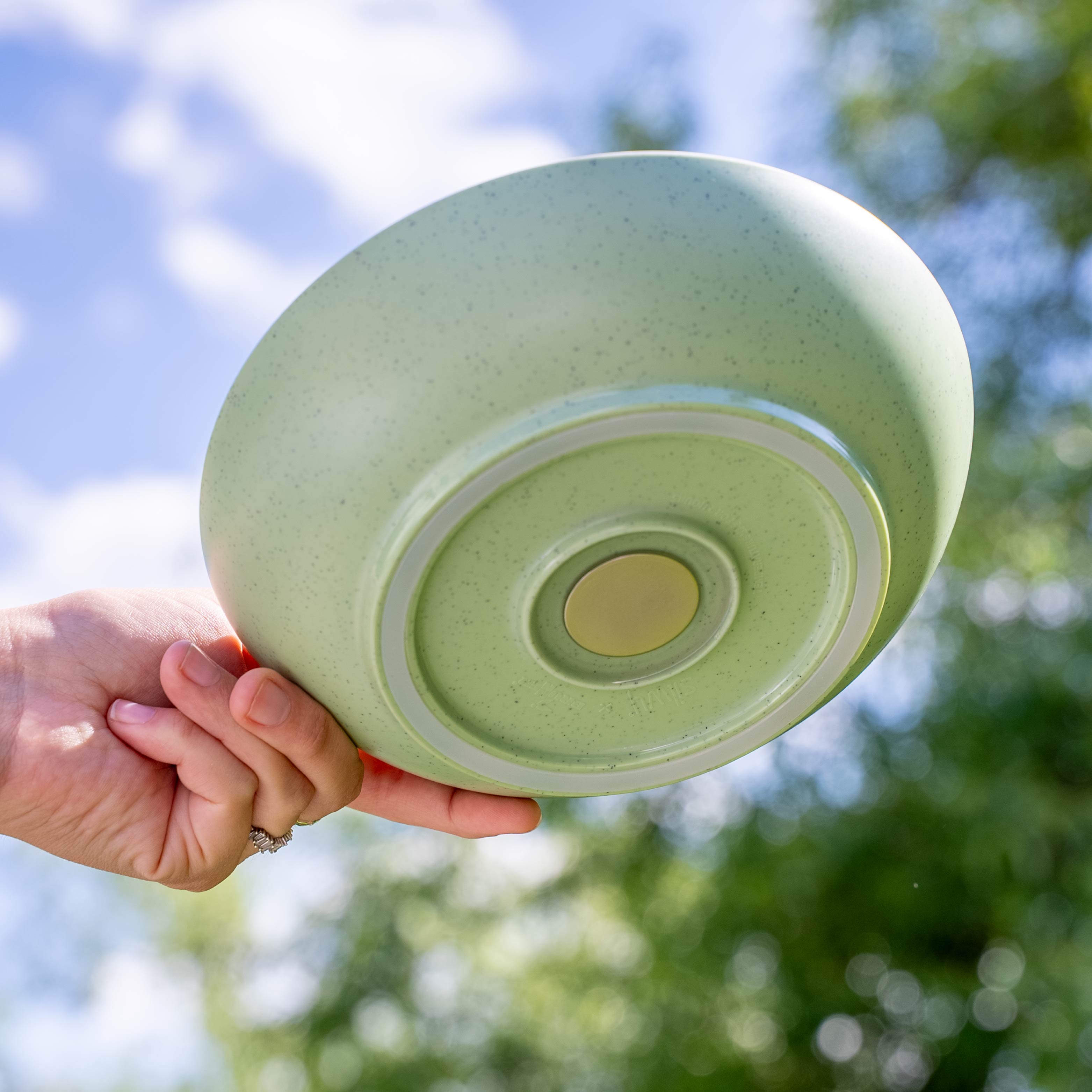 Magnet-Kunststofffoodbowl green von unten