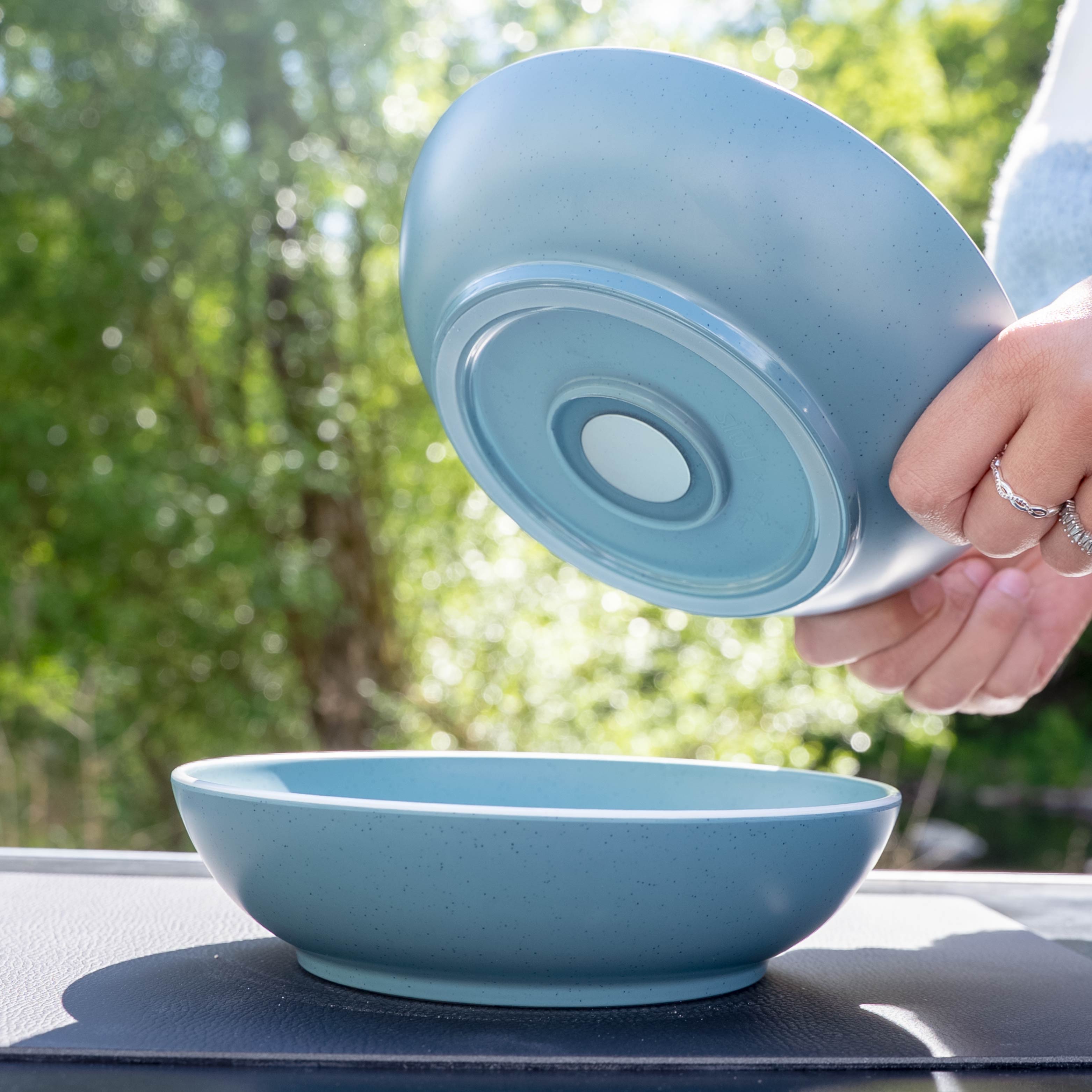 Kunststoff-Foodbowl Blue auf Matte