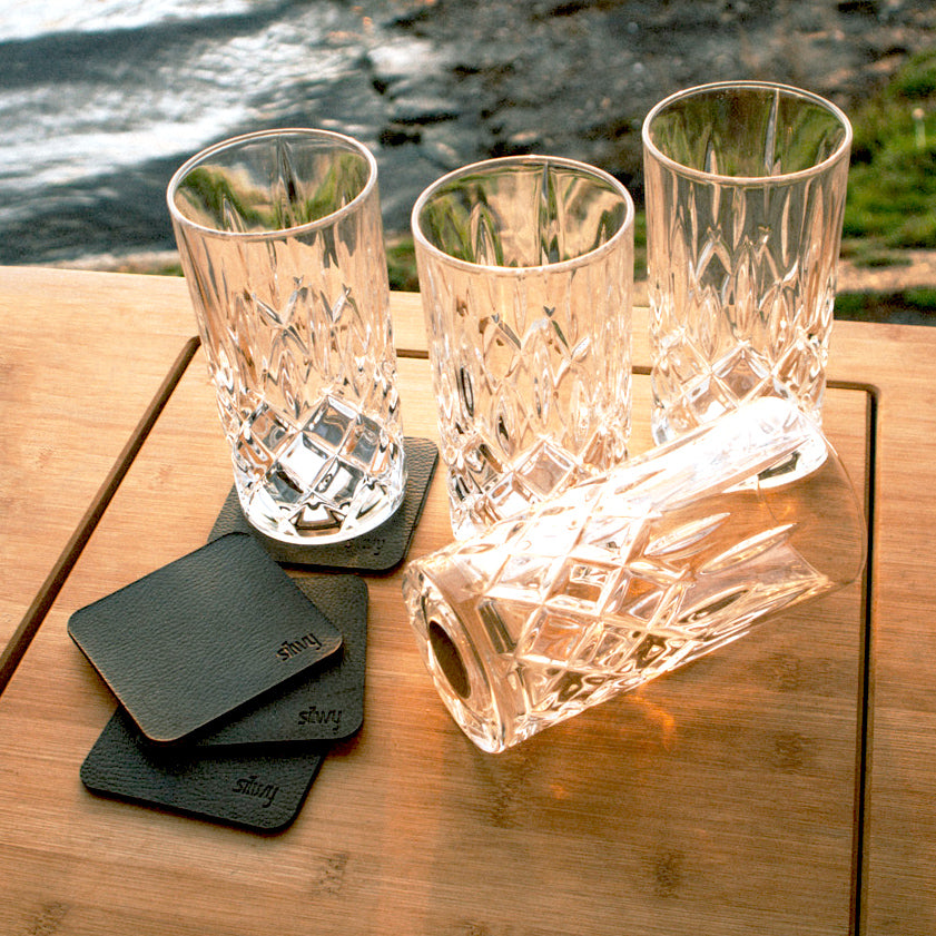 Magnet-Kunststoffgläser Longdrink mit Metall-Nano-Gel-Pads