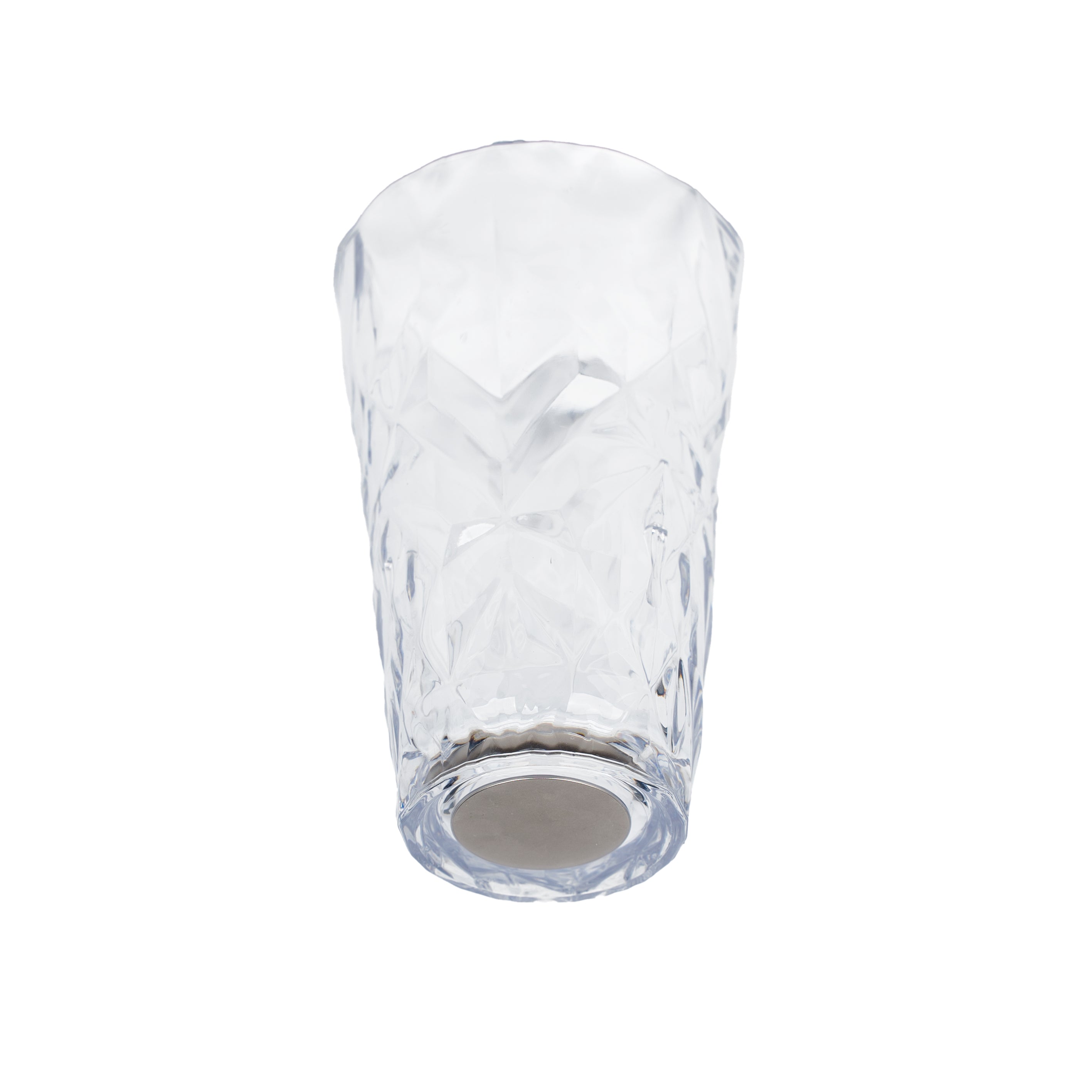 Verre LONG DRINK clair en plastique aimanté PRISMA sans tampon