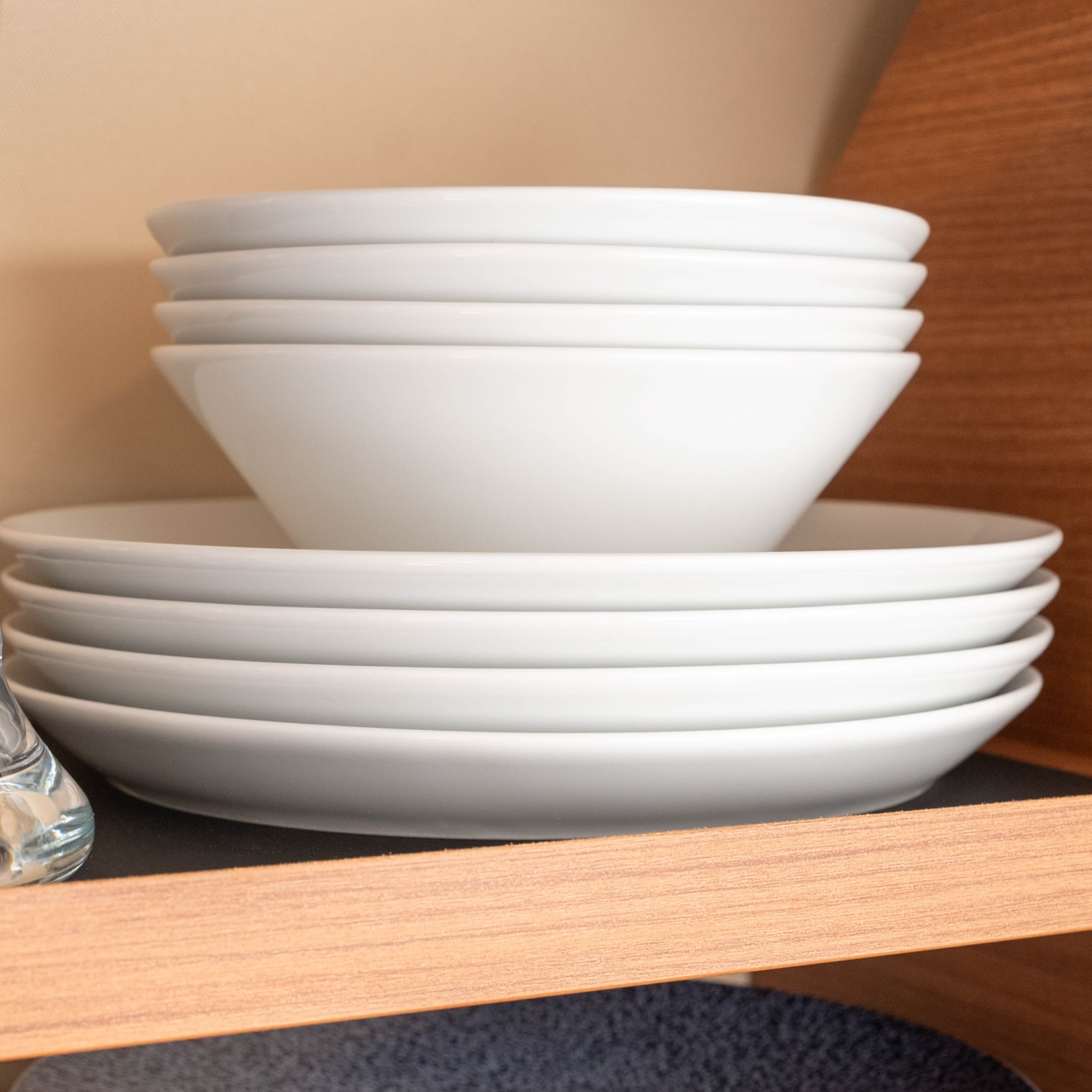 Magnet-Porzellan-Set weiß stapeln