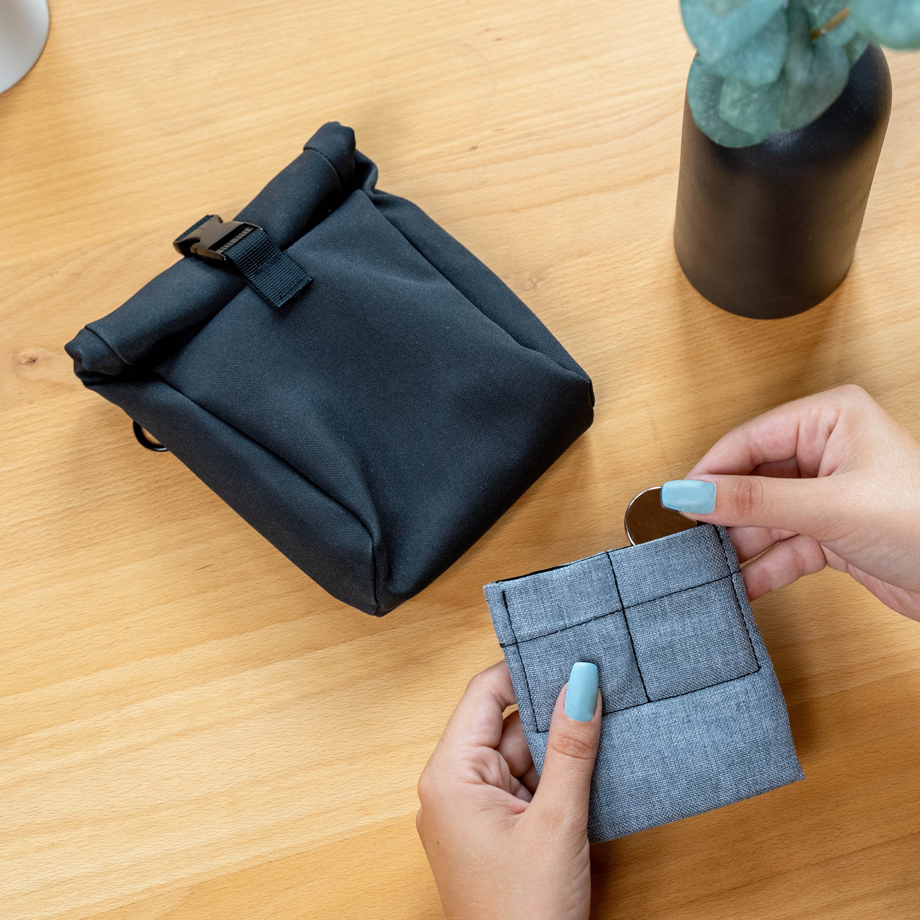 Magnete könne aus Innentasche zum Waschen herausgenommen werden