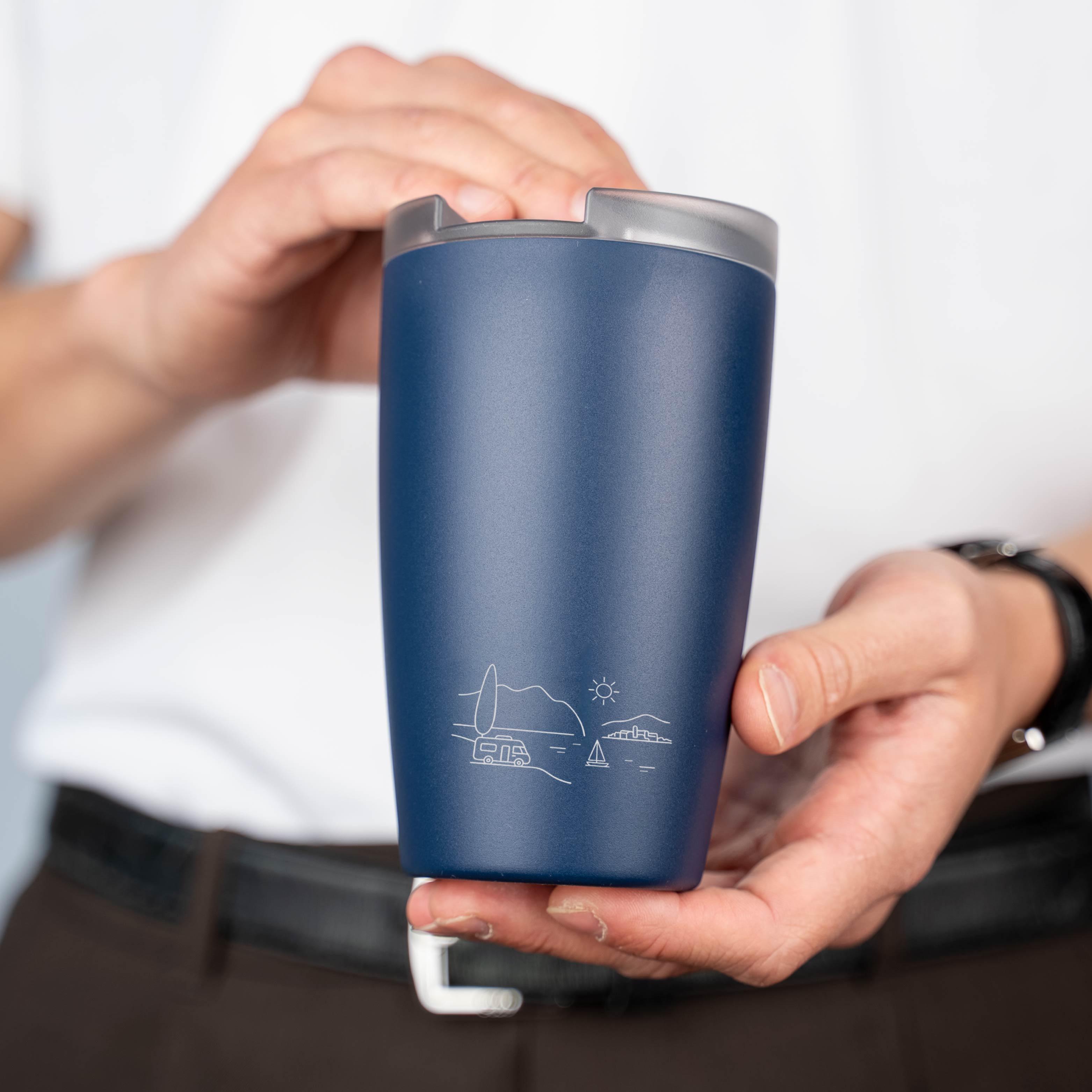 Magnet-Thermobecher MIDNIGHT LAGO