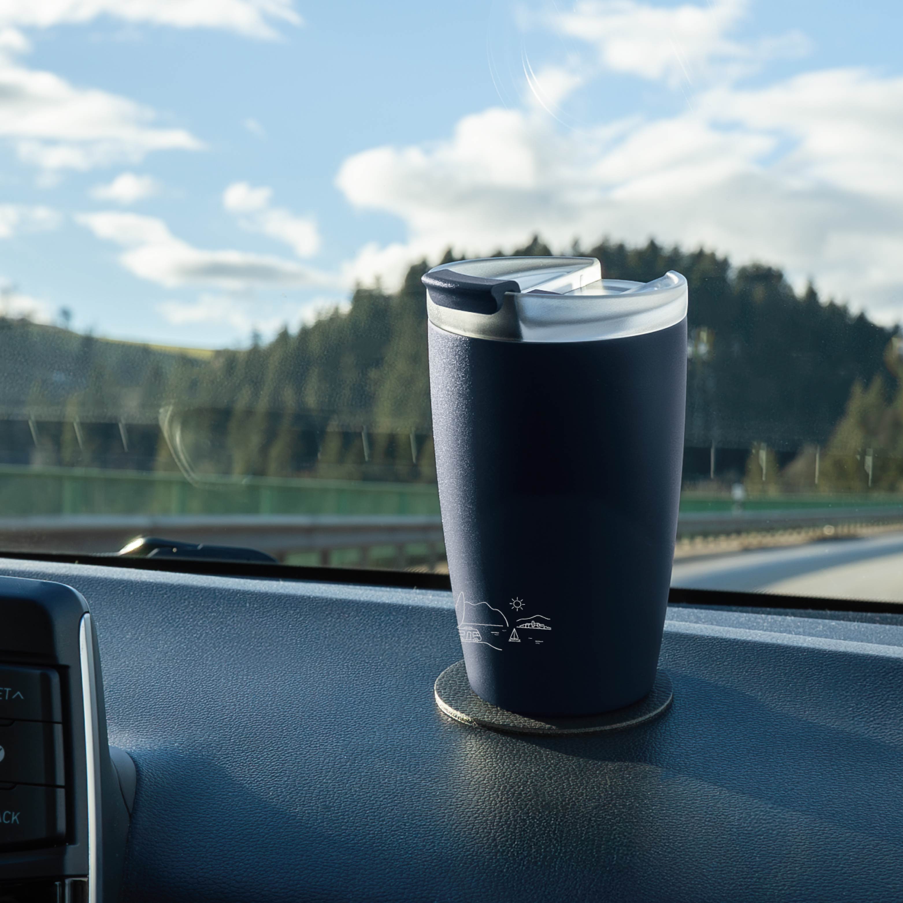 Magnet-Thermobecher MIDNIGHT LAGO