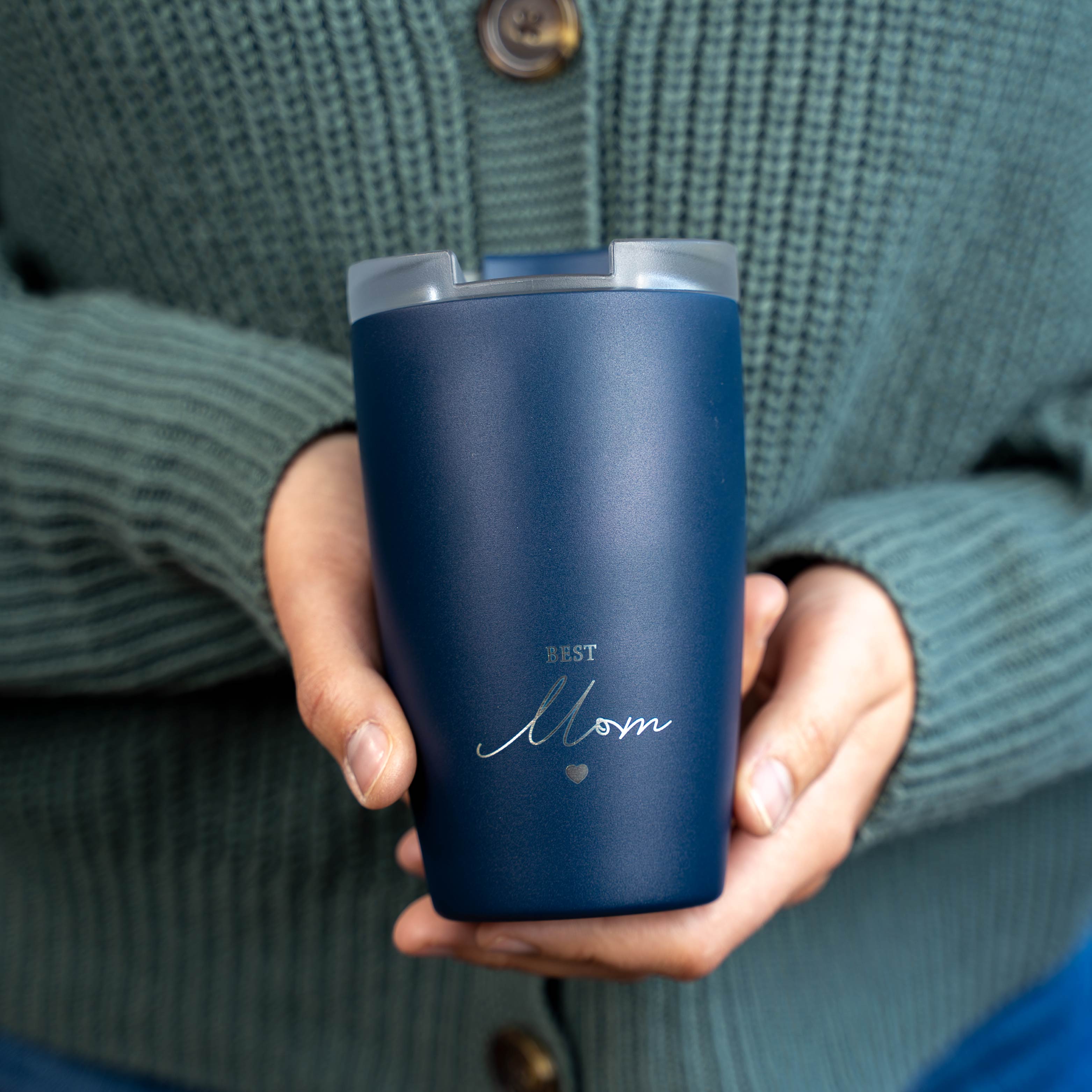Thermocup BEST MOM in der Farbe MIDNIGHT