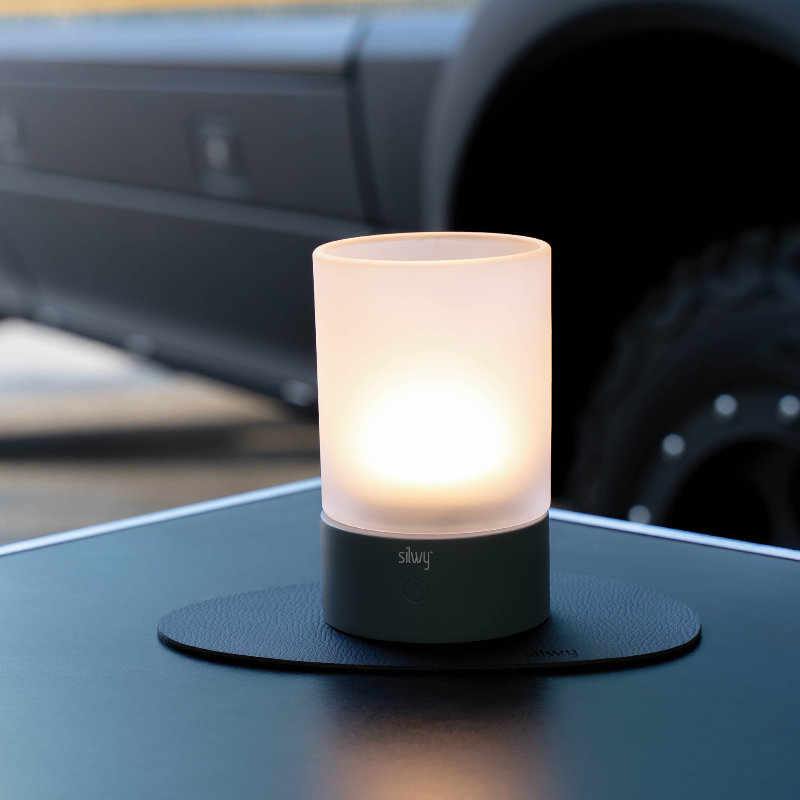 Magnet-Windlicht WHITE inkl. Platzset