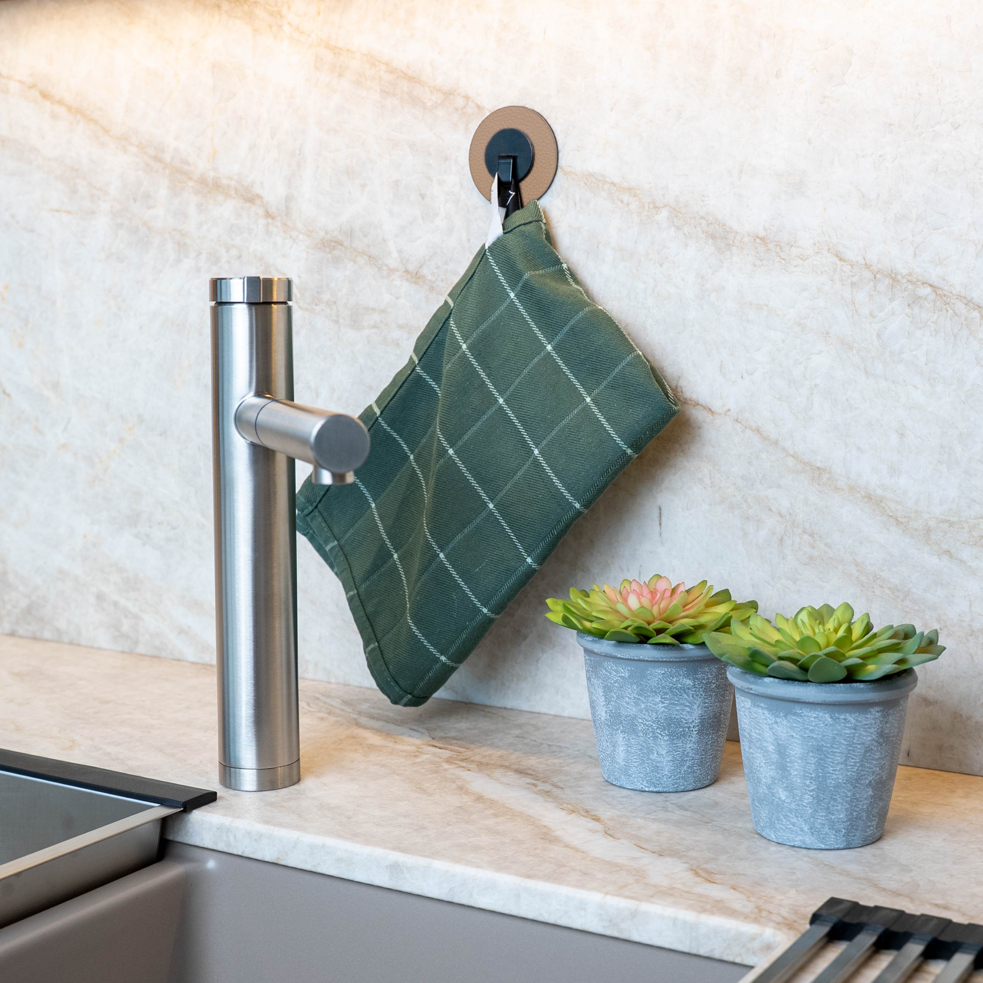 Magnet-Haken CLEVER BLACK inkl. Pad BEIGE