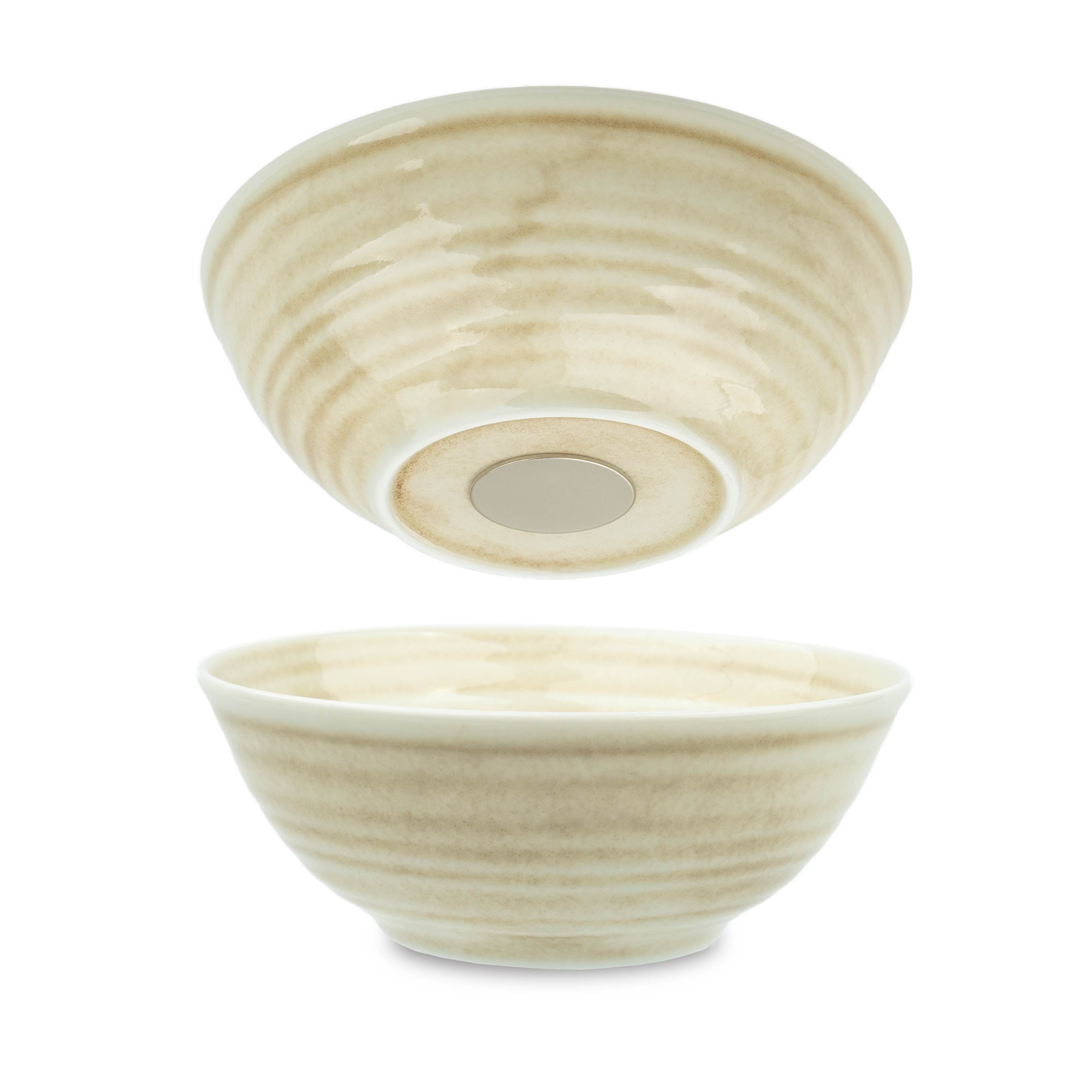 Magnet-Porzellan-Bowl-16cm sand Freisteller