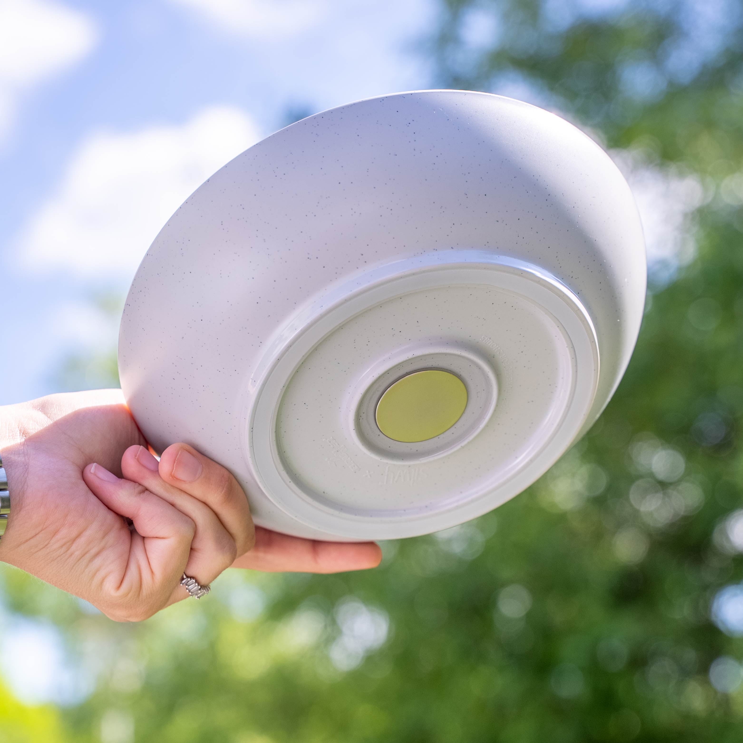 Magnet-Kunststofffoodbowl white von unten