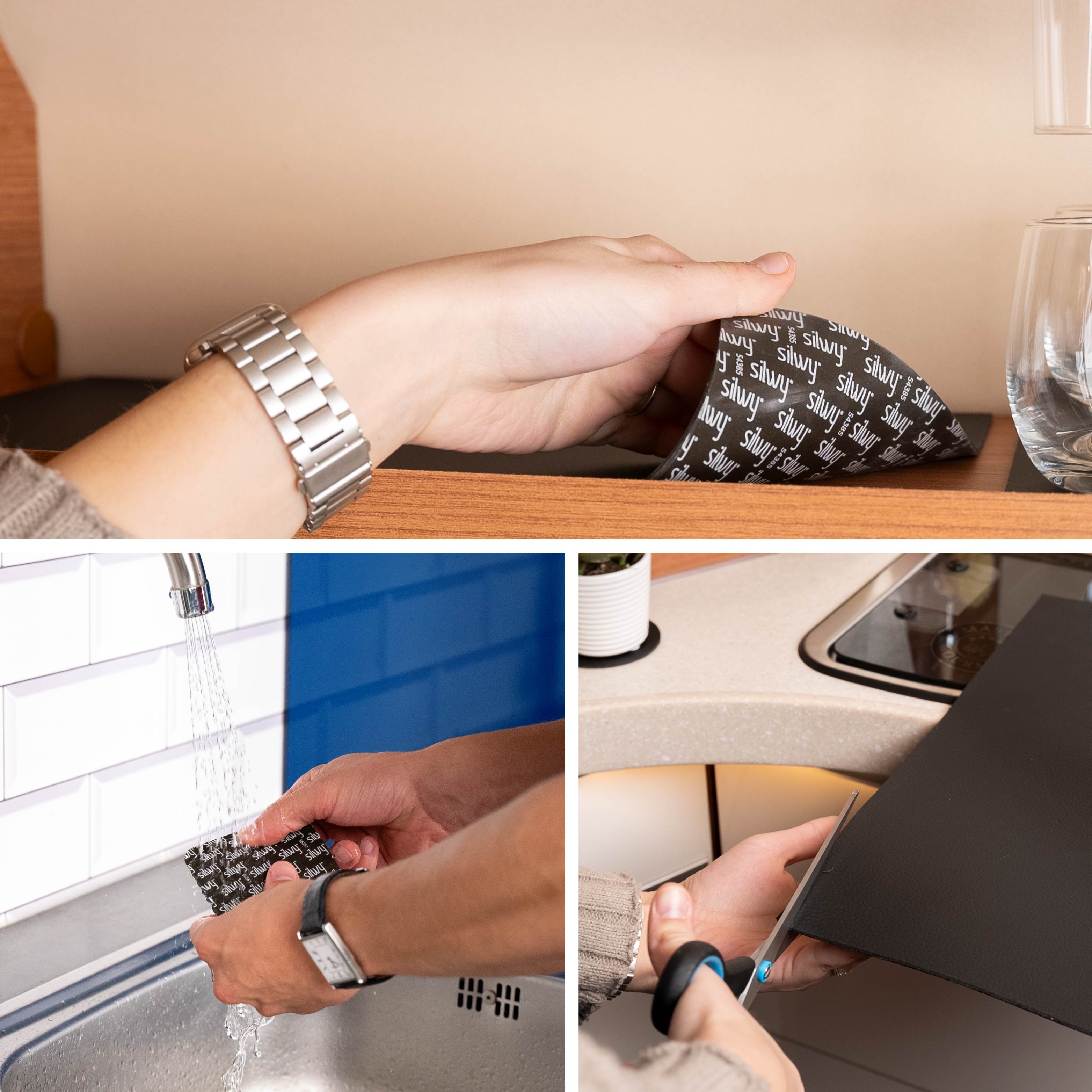 Matte anbringen kollage