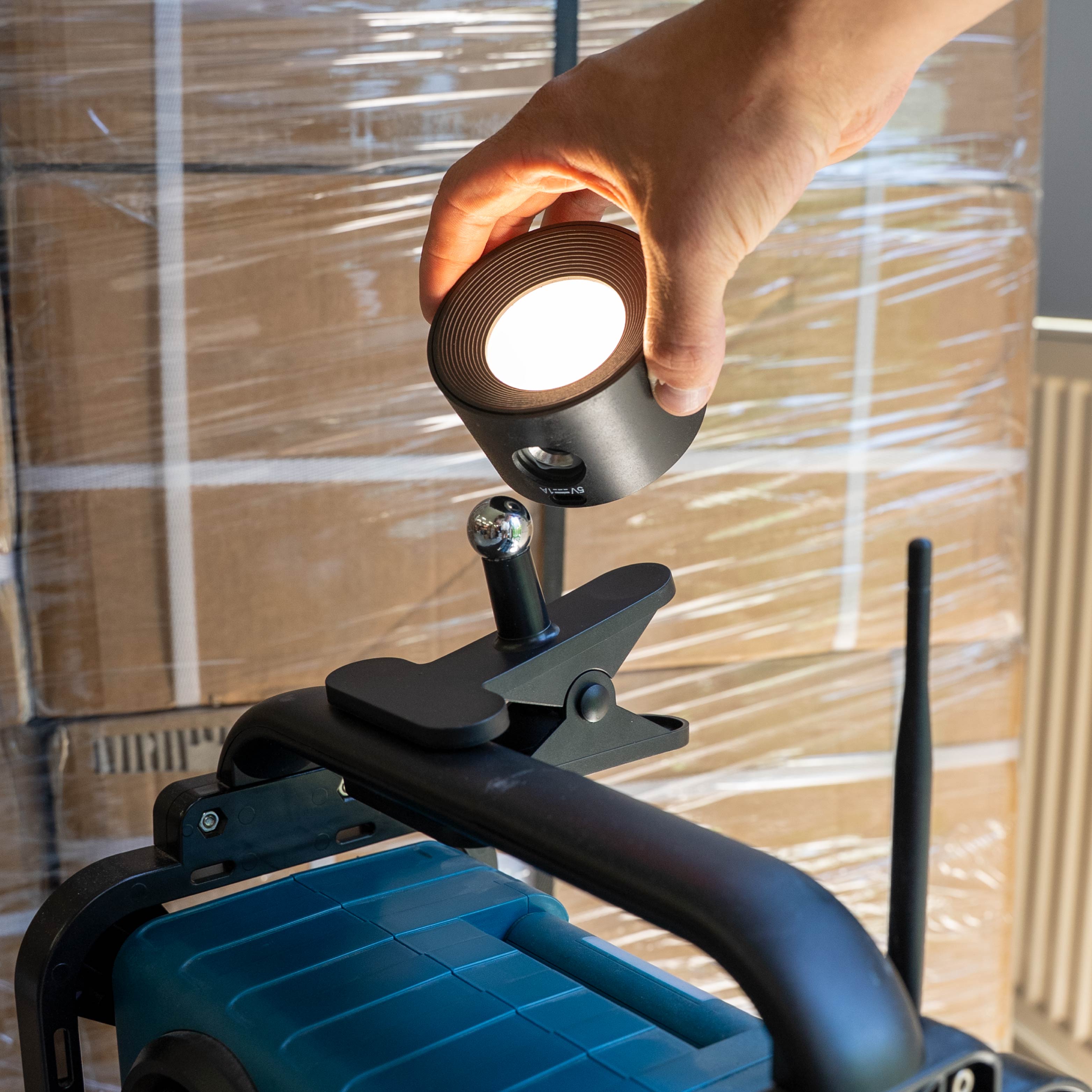 Morsetto a testa sferica per lampada magnetica SPOTY