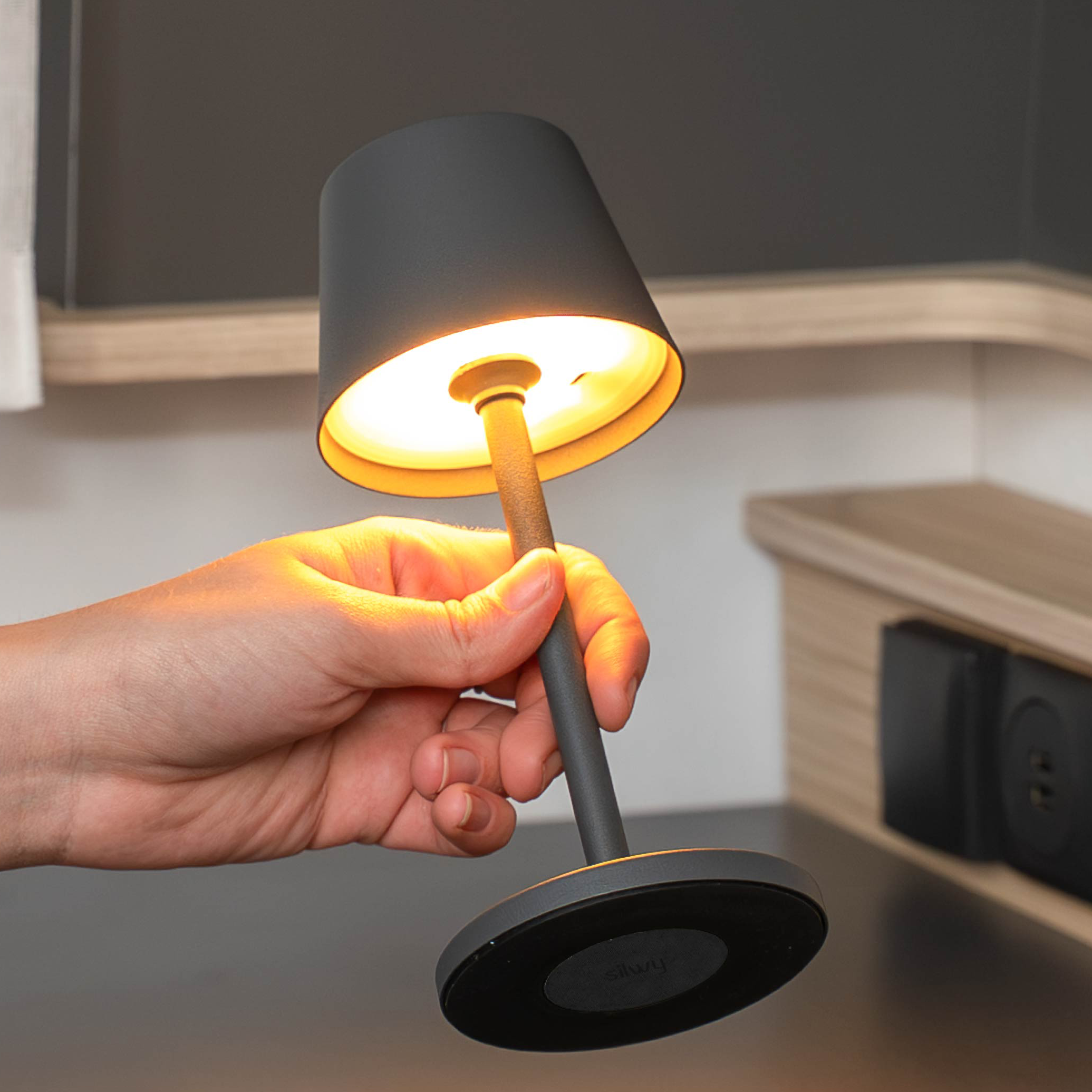 Lampada magnetica S GREY senza tovaglietta