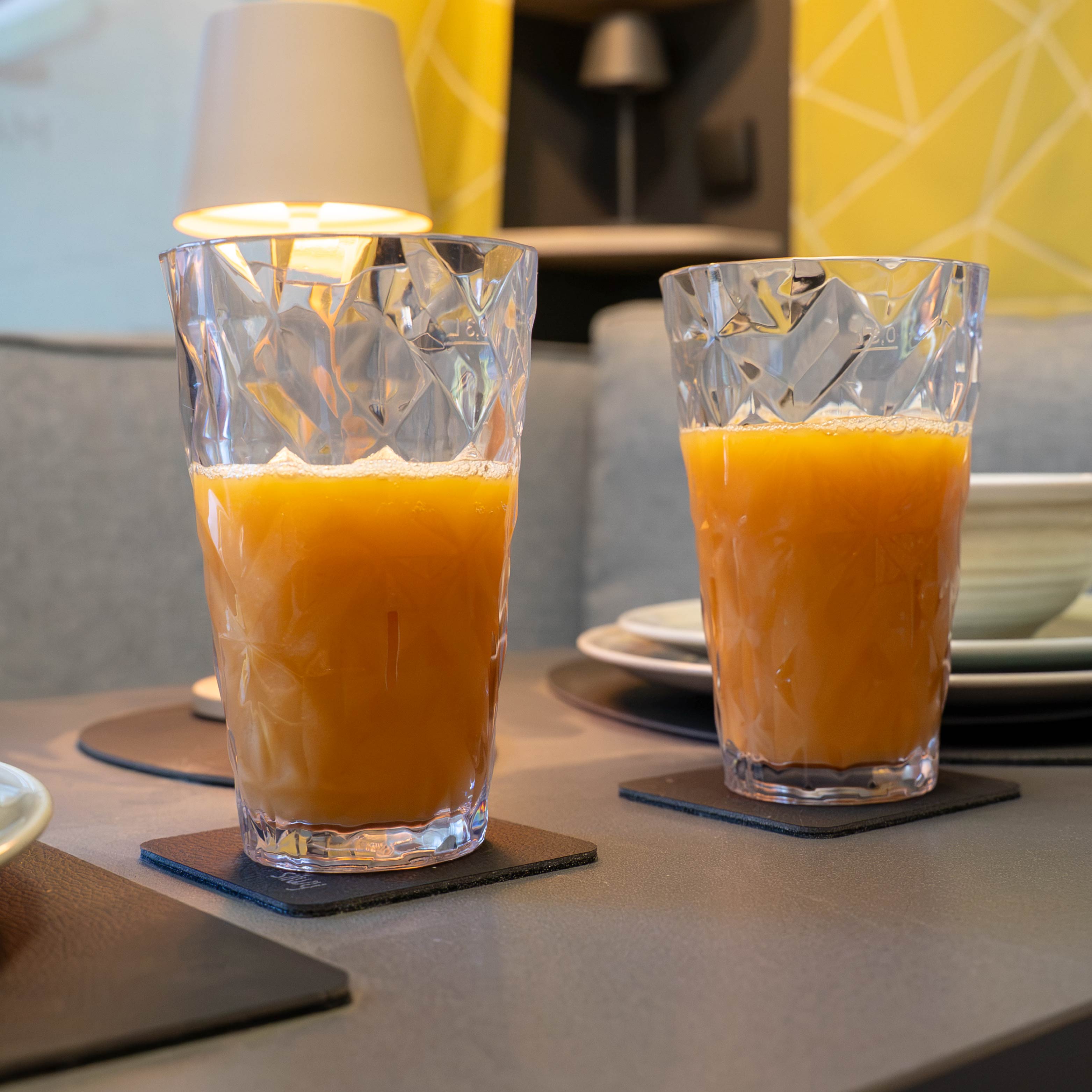 Verres aimantés en plastique LONGDRINK CLEAR PRISMA