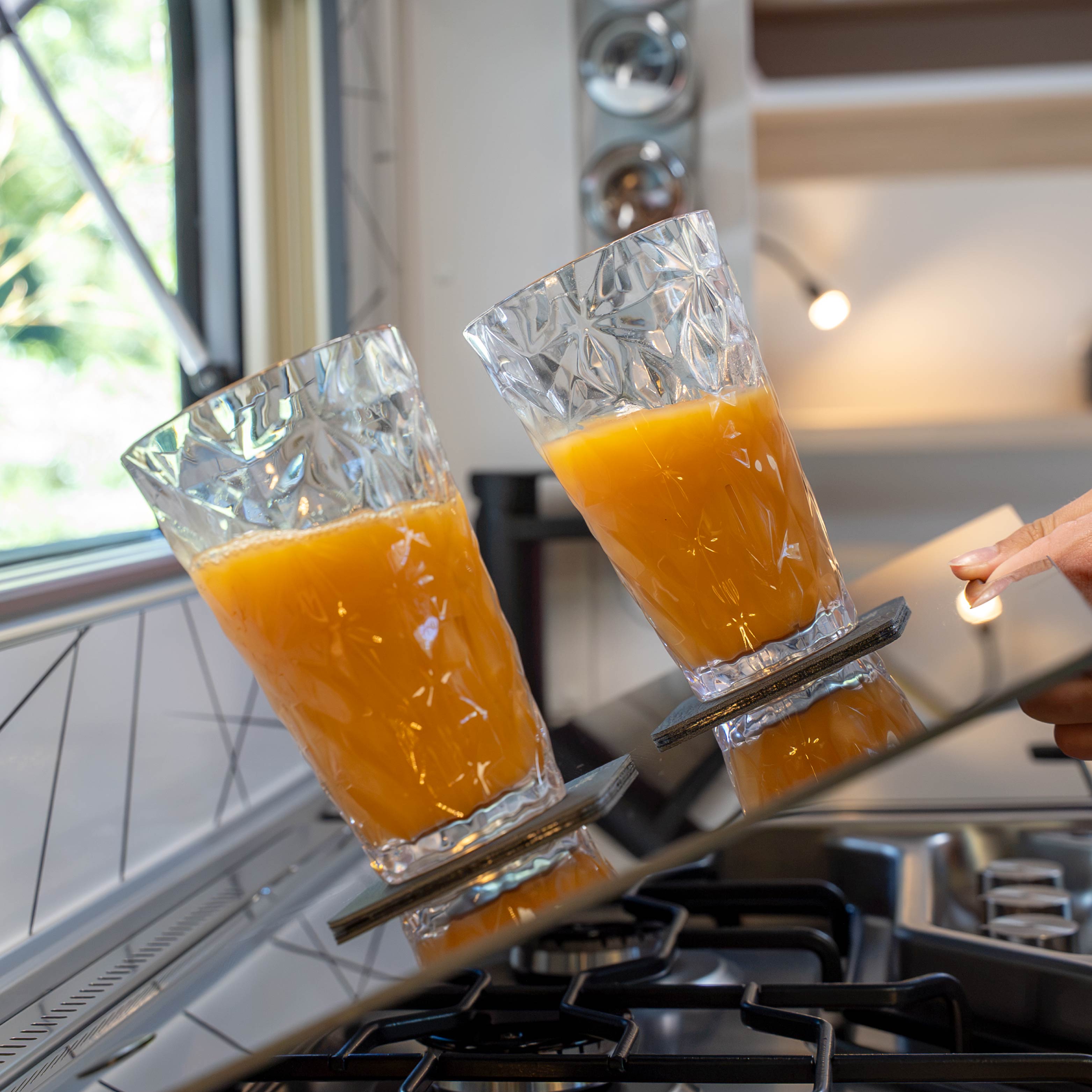 Verres aimantés en plastique LONGDRINK CLEAR PRISMA