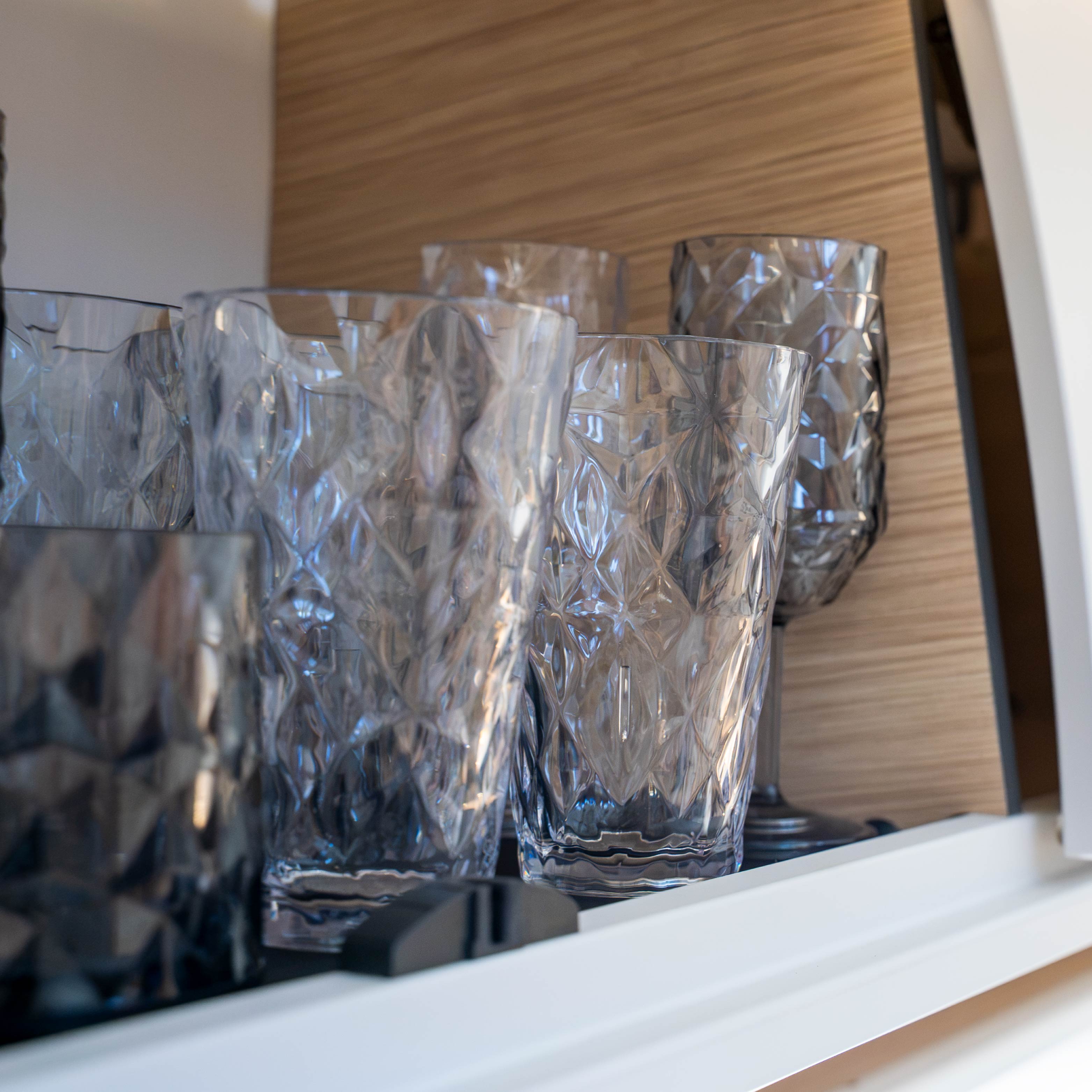 Verres aimantés en plastique LONGDRINK CLEAR PRISMA