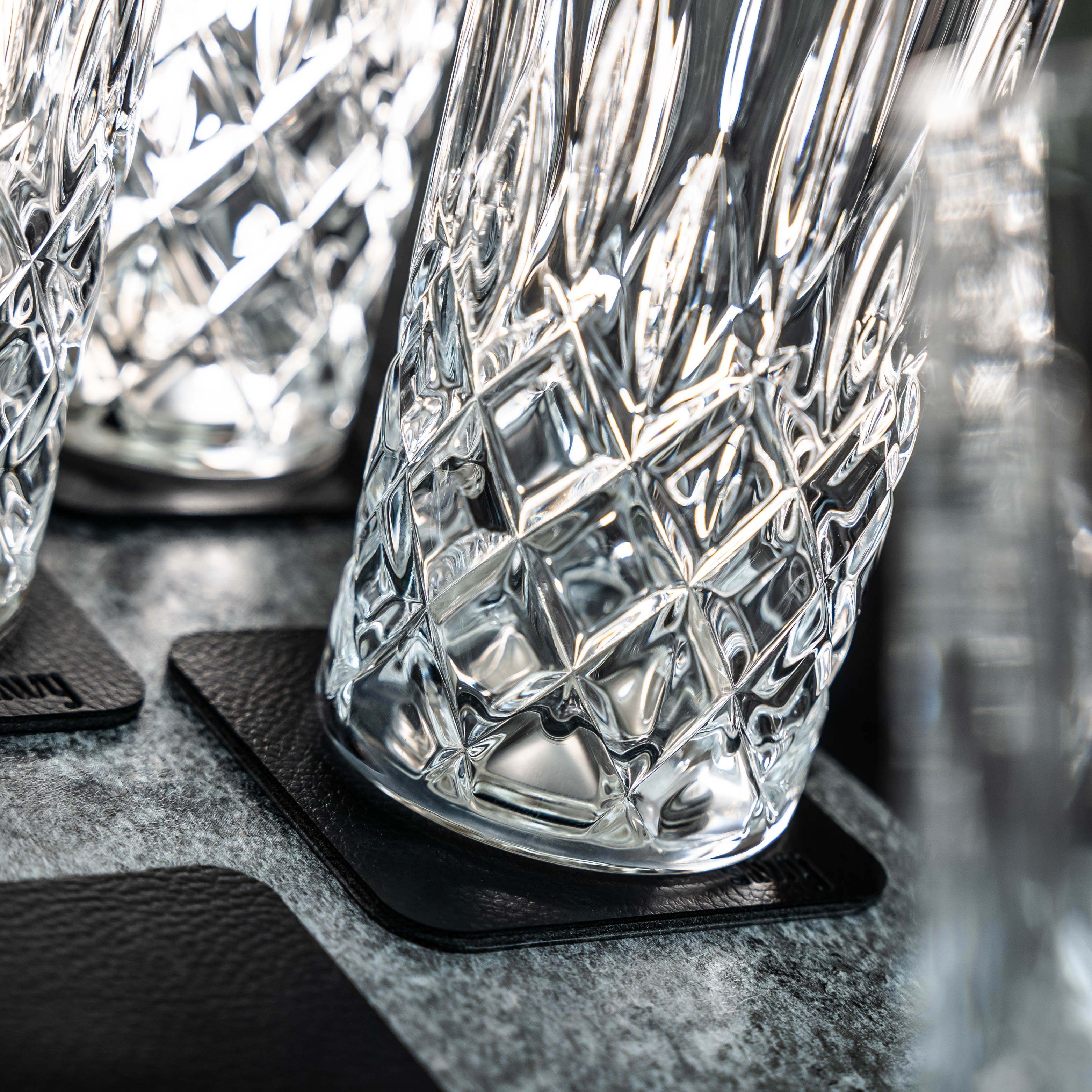 Nahaufnahme Glasstruktur 