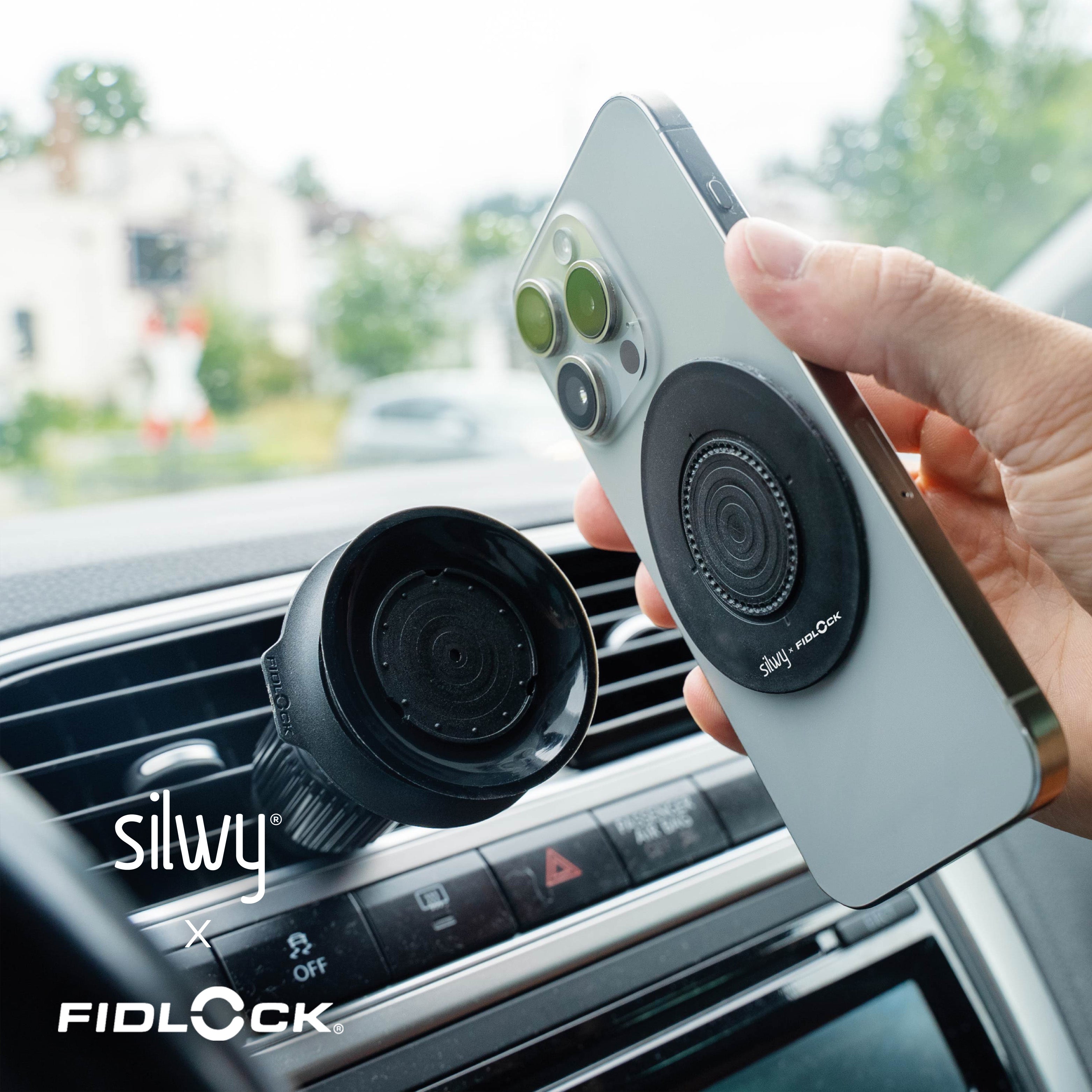 Magnet-VACUUM-Handyhalterung UNIVERSAL für Auto-Lüftungsgitter inkl. Magnet-VACUUM-Patch