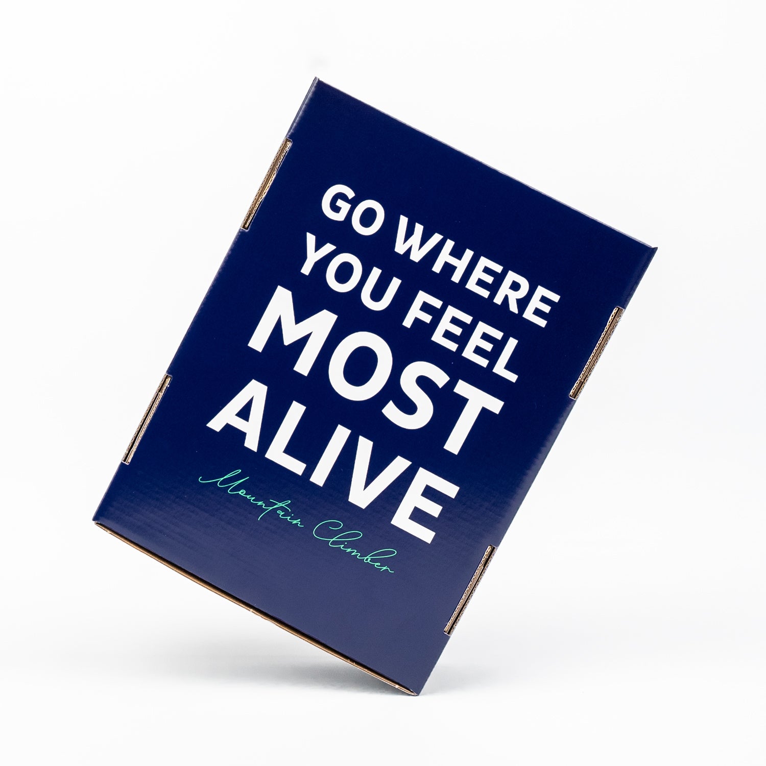 Verpackung Mountain Climber "Go where yo feel most alive" 