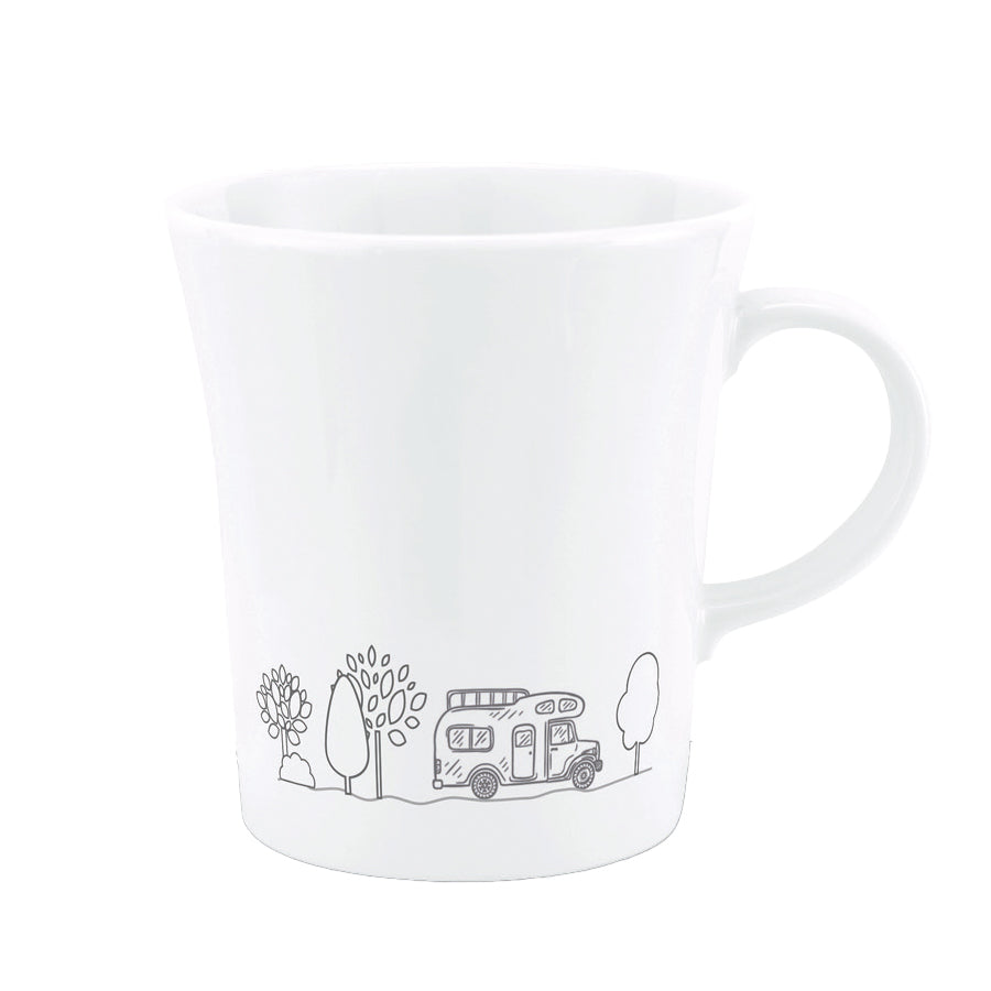 Freisteller Porzellantasse mit Magnet