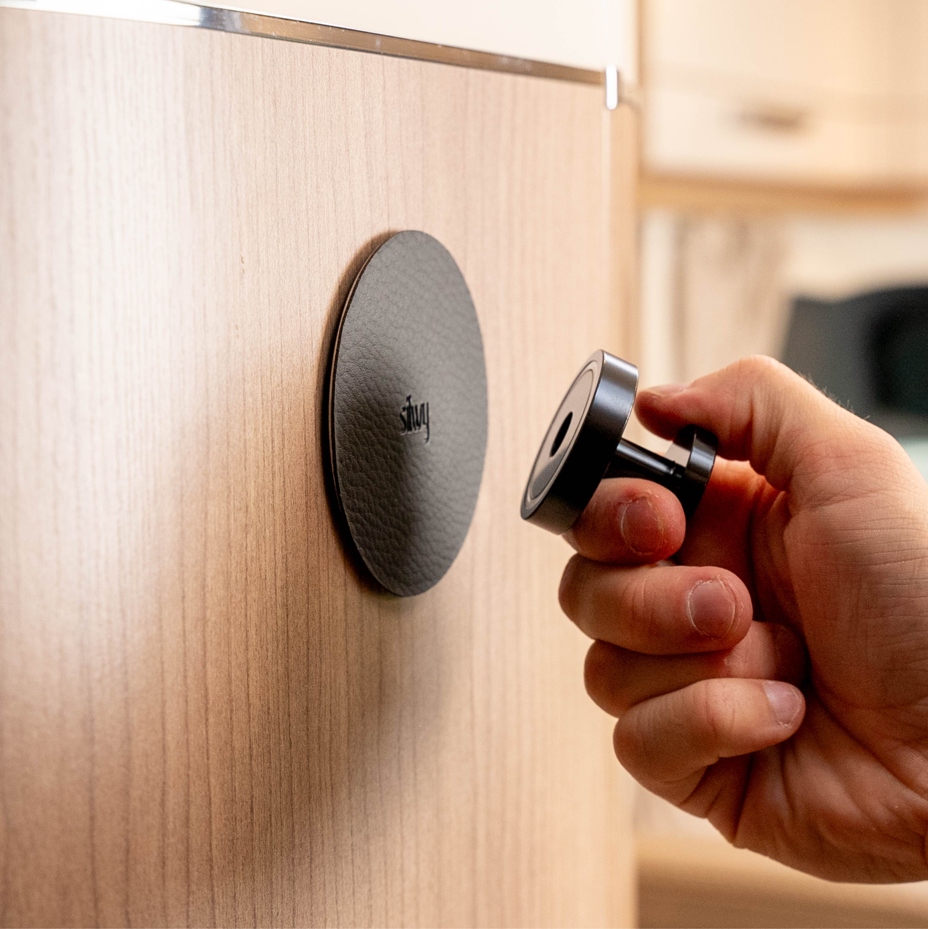 Magnet-Haken kann von Pad problemlos abgenommen werden 