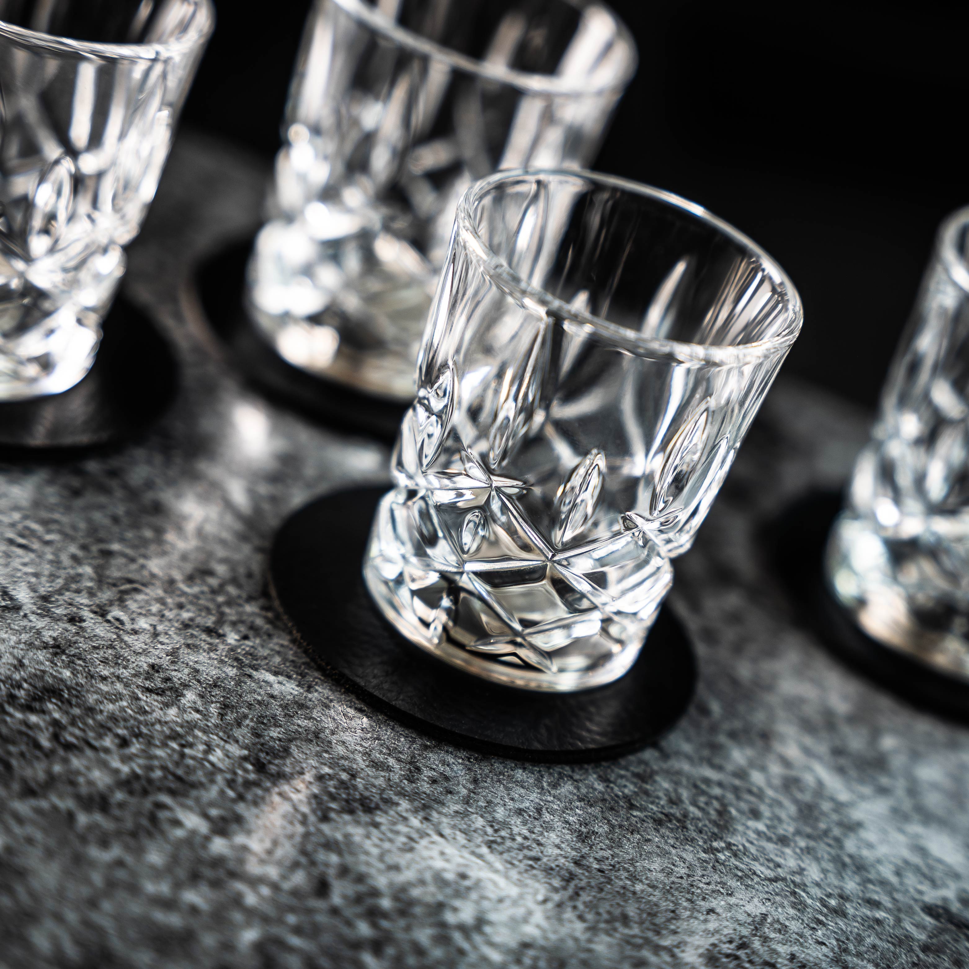 Nahaufnahme Struktur Kristallglas