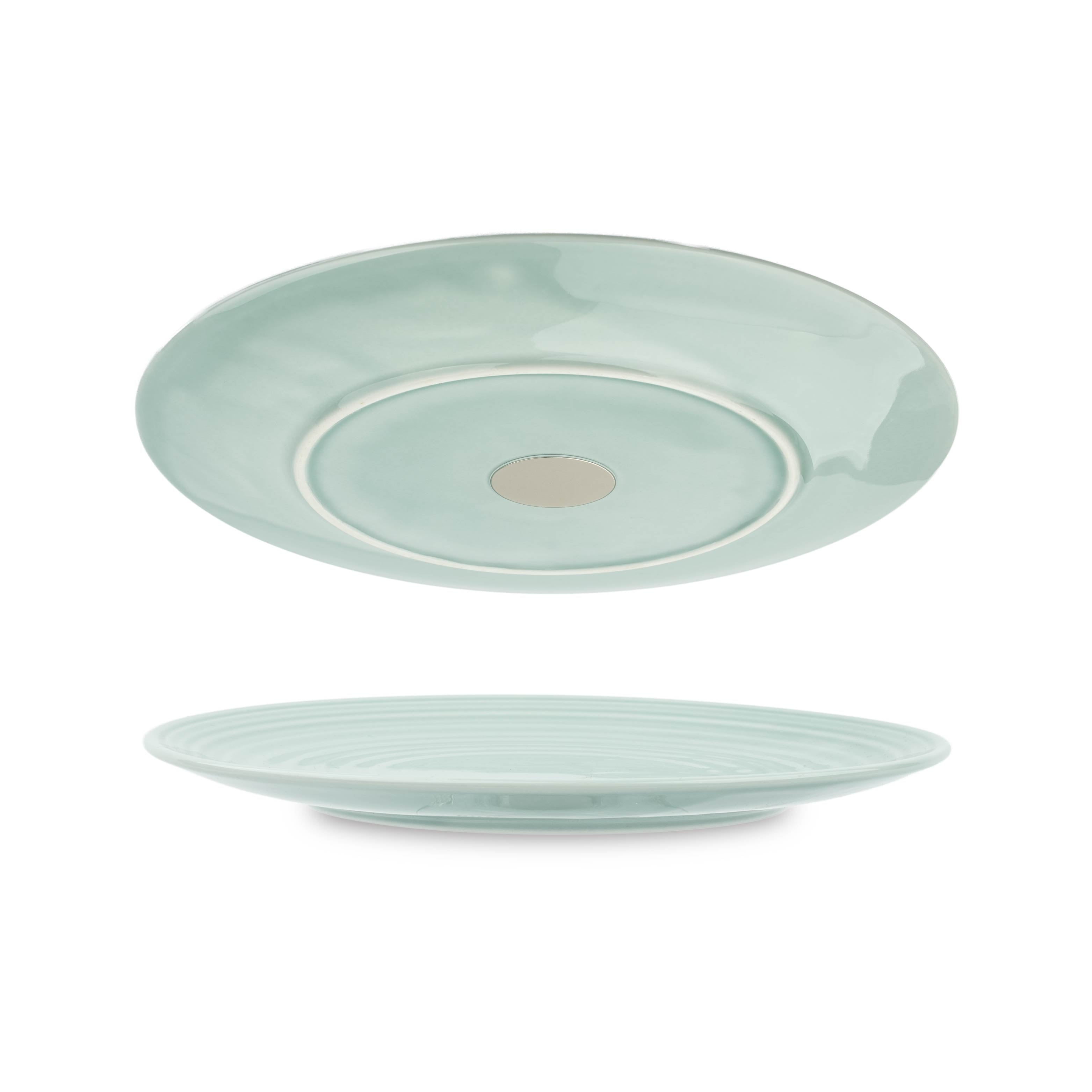 Magnet-Porzellan-Teller-23cm cyan Freisteller-Bild