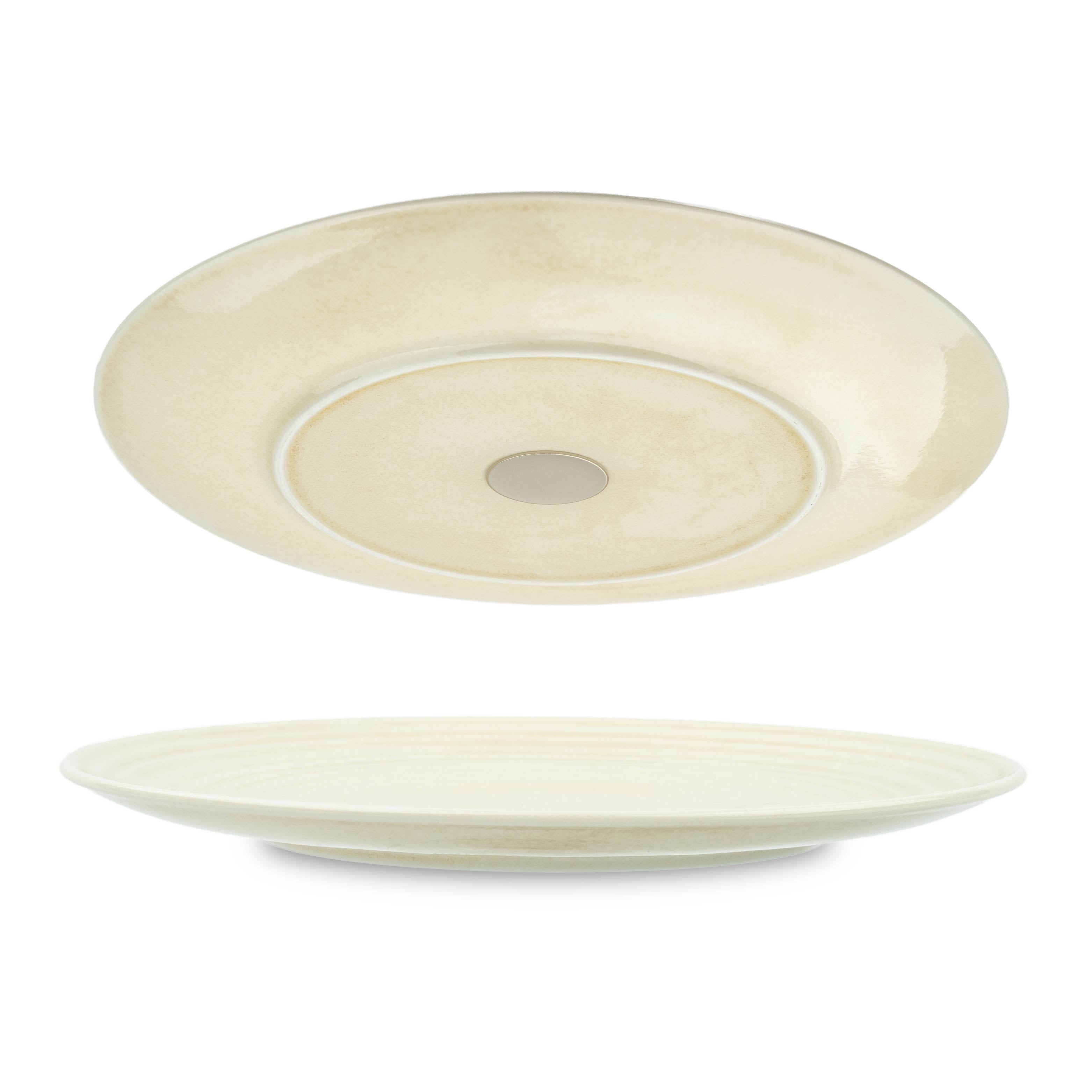 Magnet-Porzellan-Teller-26cm sand Freisteller