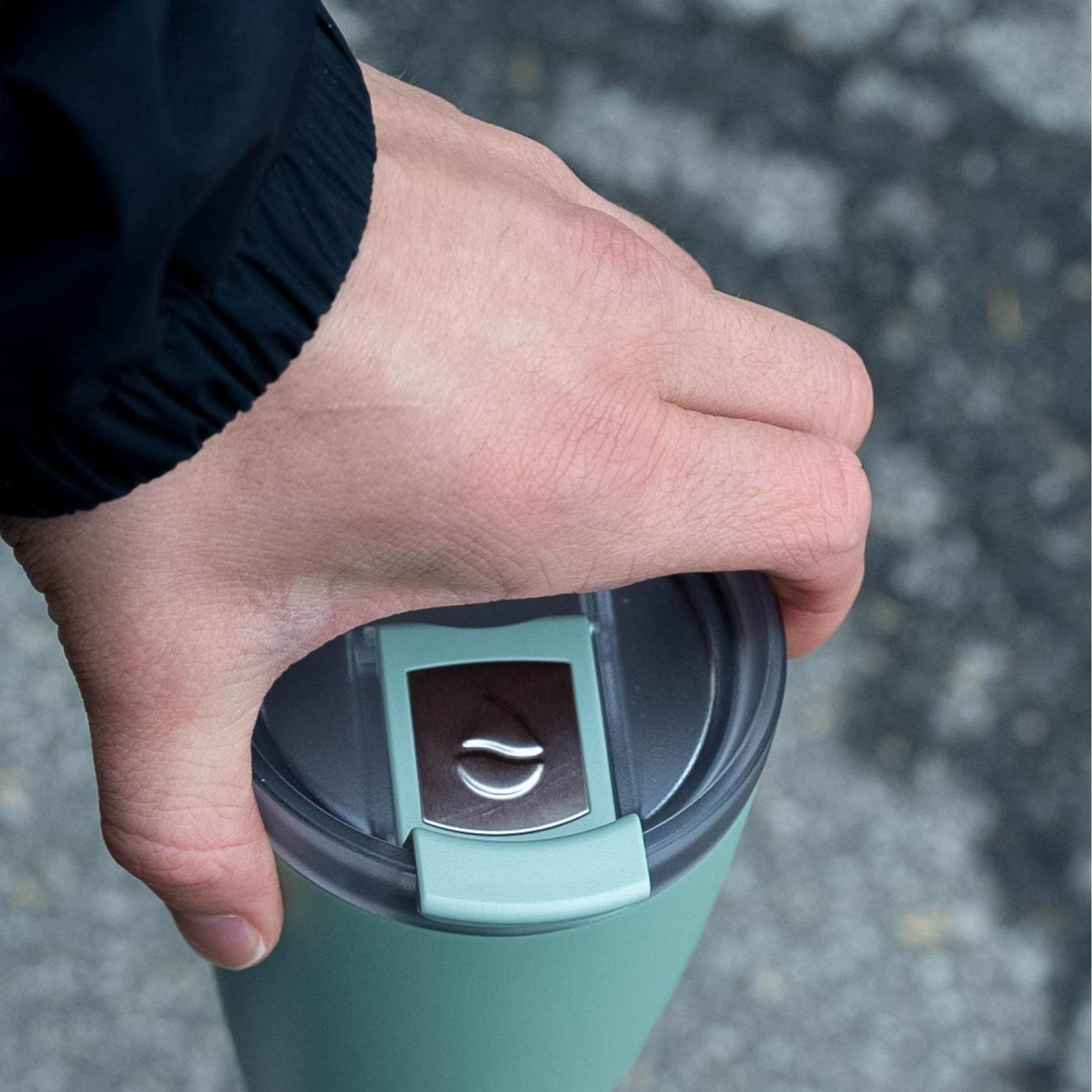 Nahaufnahme Deckel für Magnet-Thermobecher