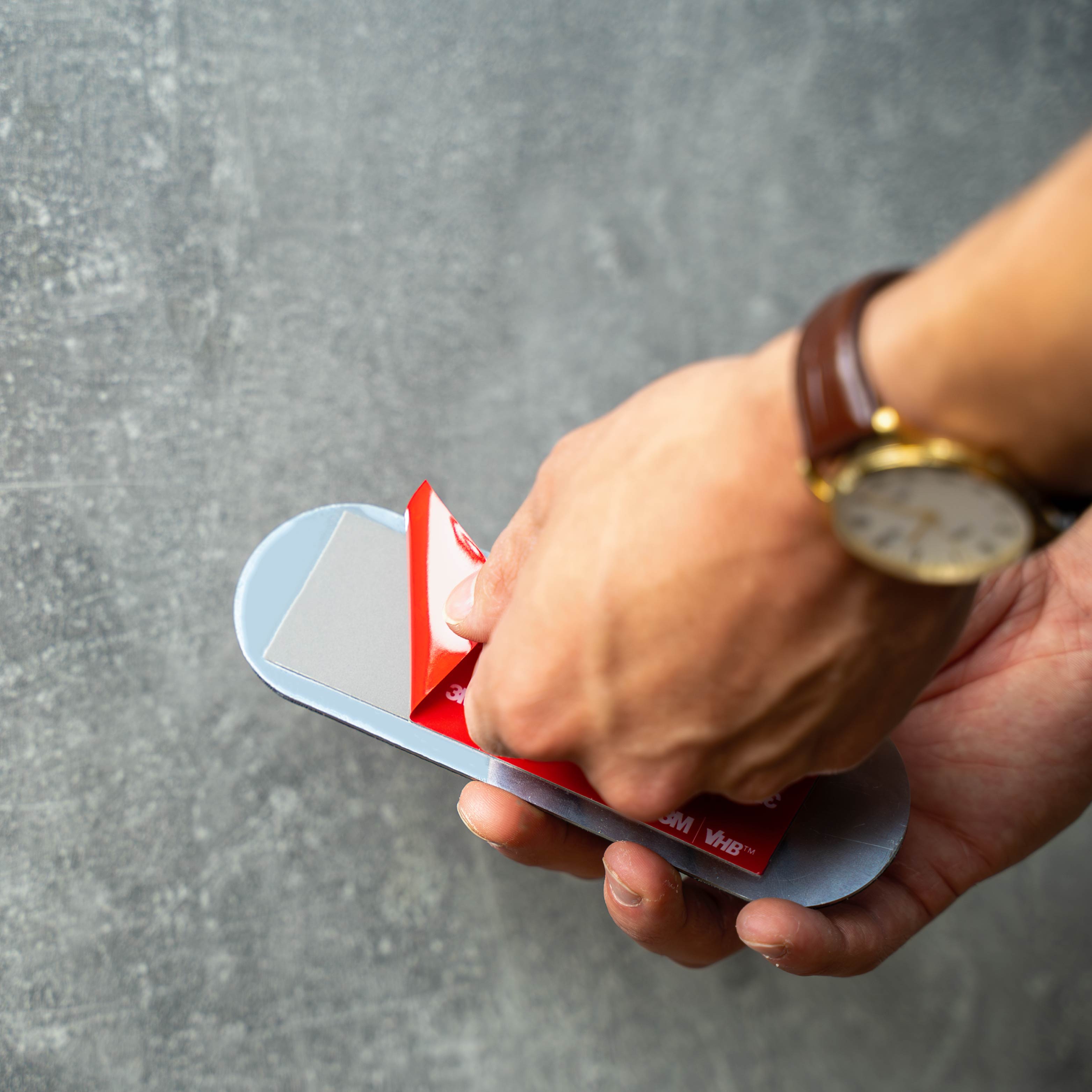 silwy Metallleiste 3M Schutzfolie ablösen