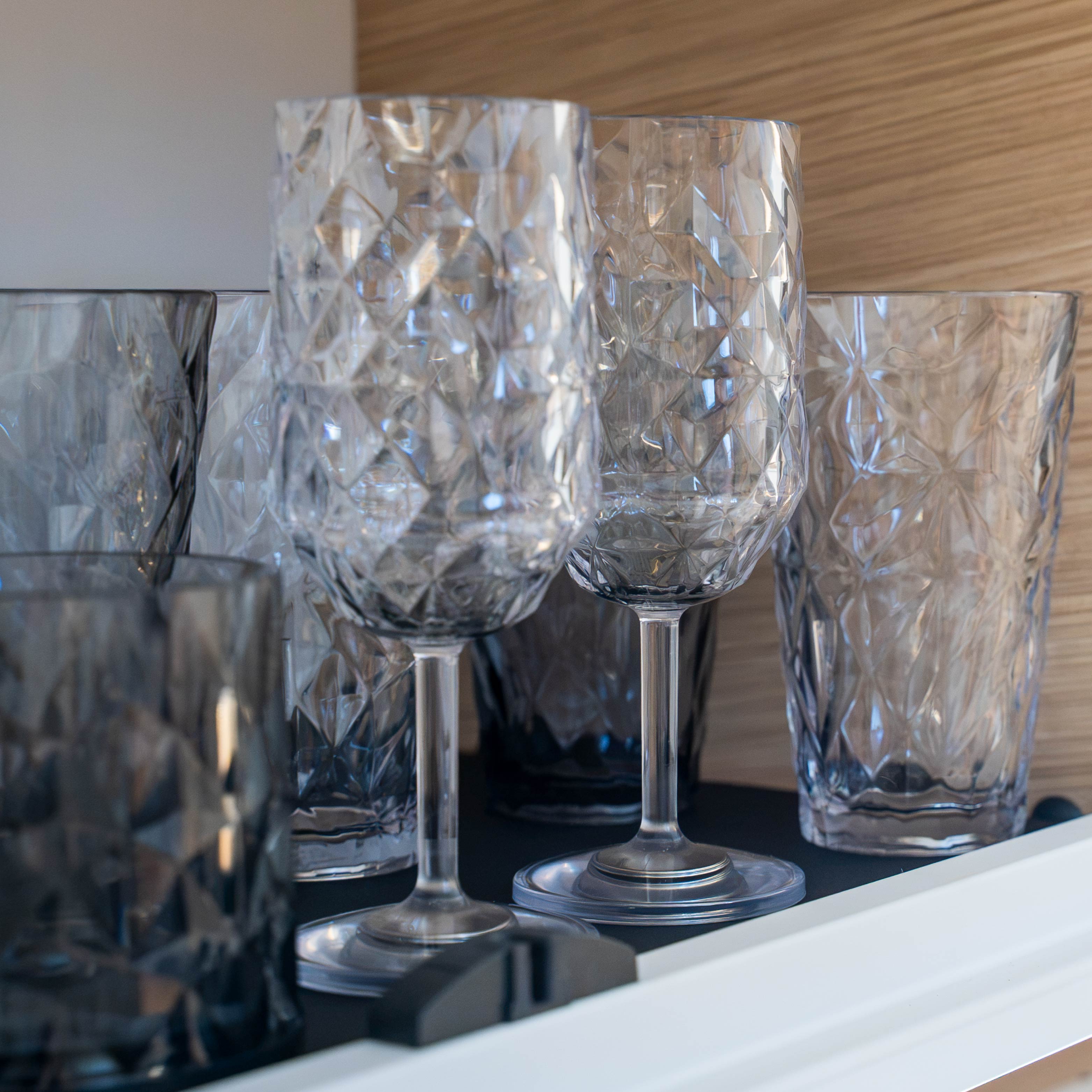 Verres en plastique aimantés WEIN CLEAR PRISMA