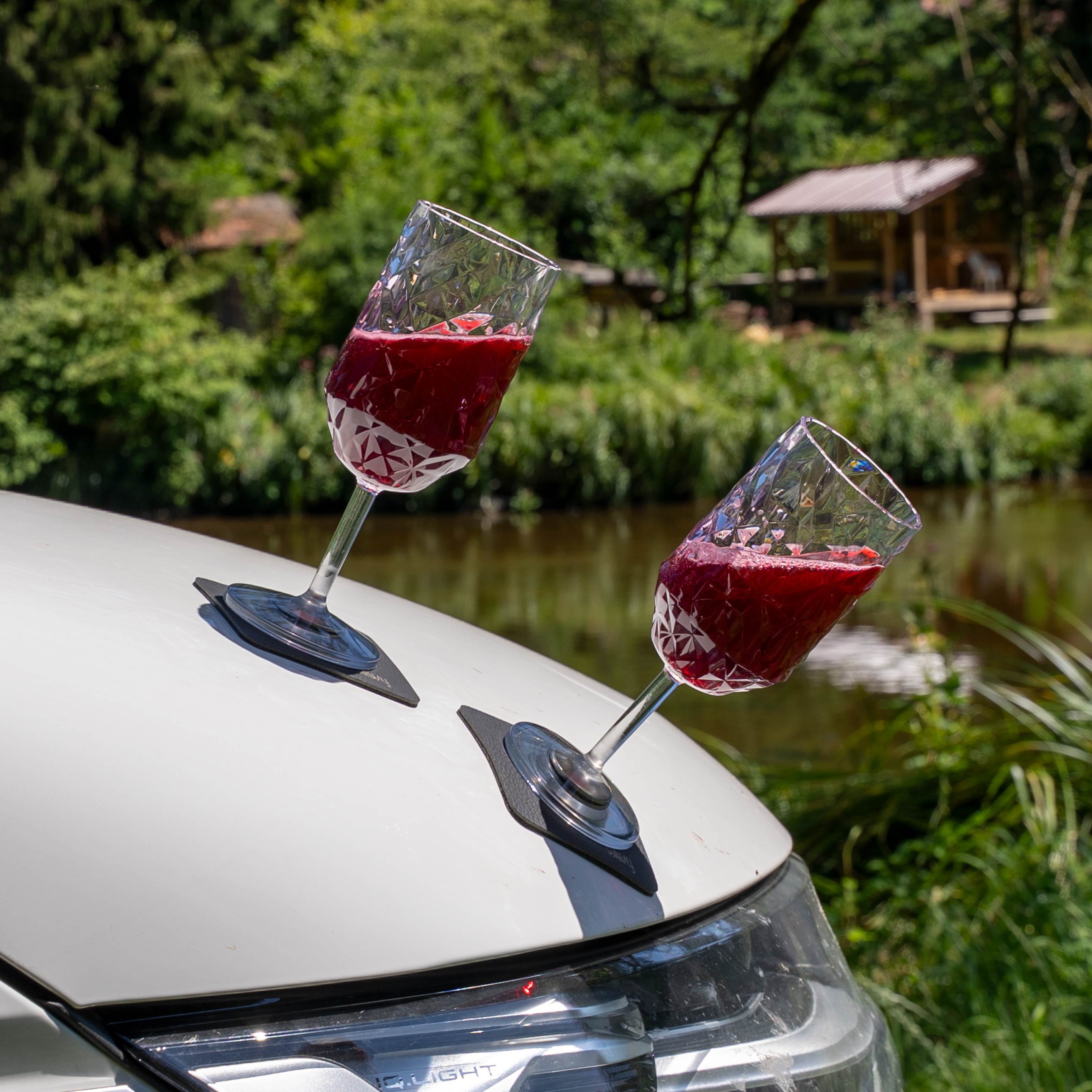 Verres en plastique aimantés WEIN CLEAR PRISMA