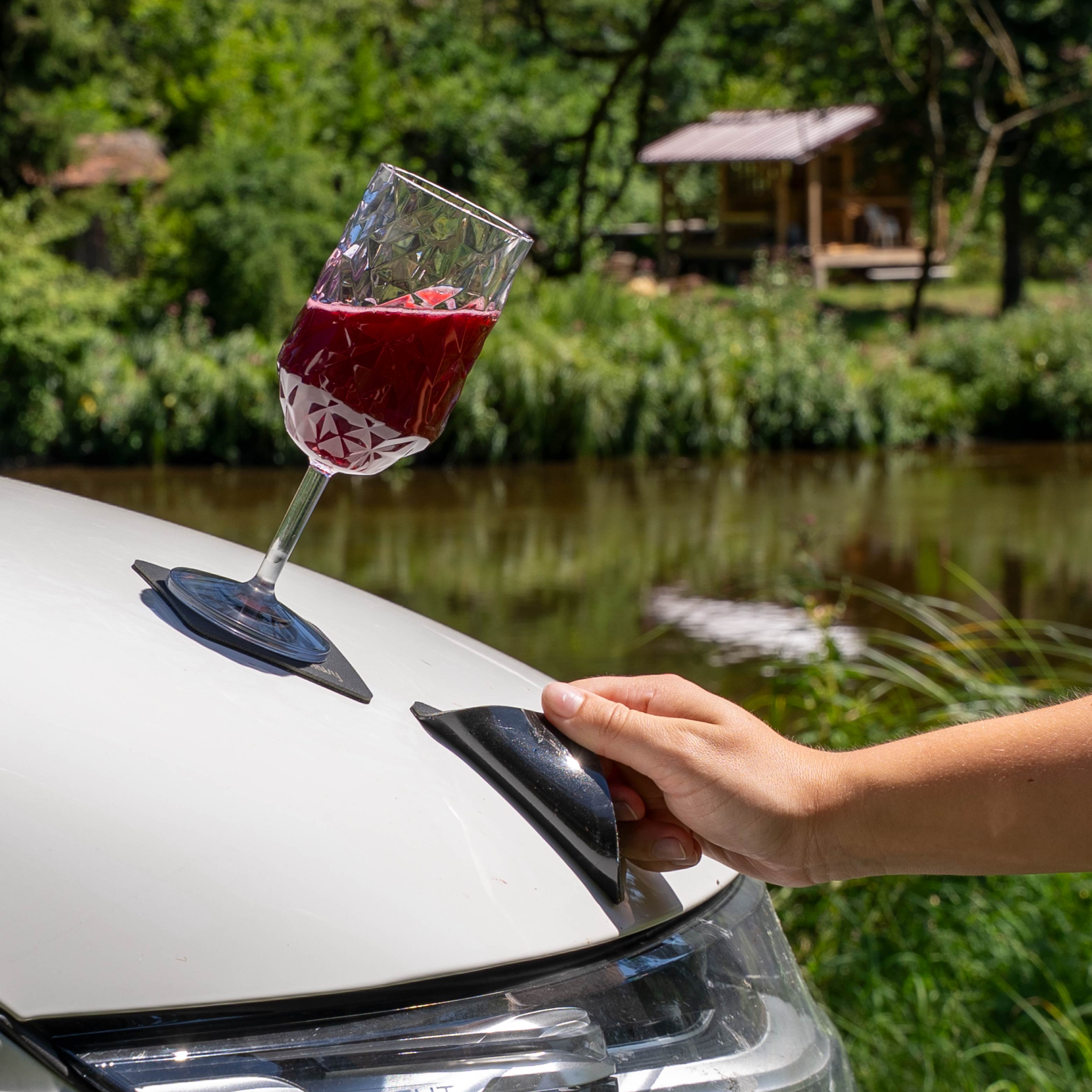 Verres en plastique aimantés WEIN CLEAR PRISMA