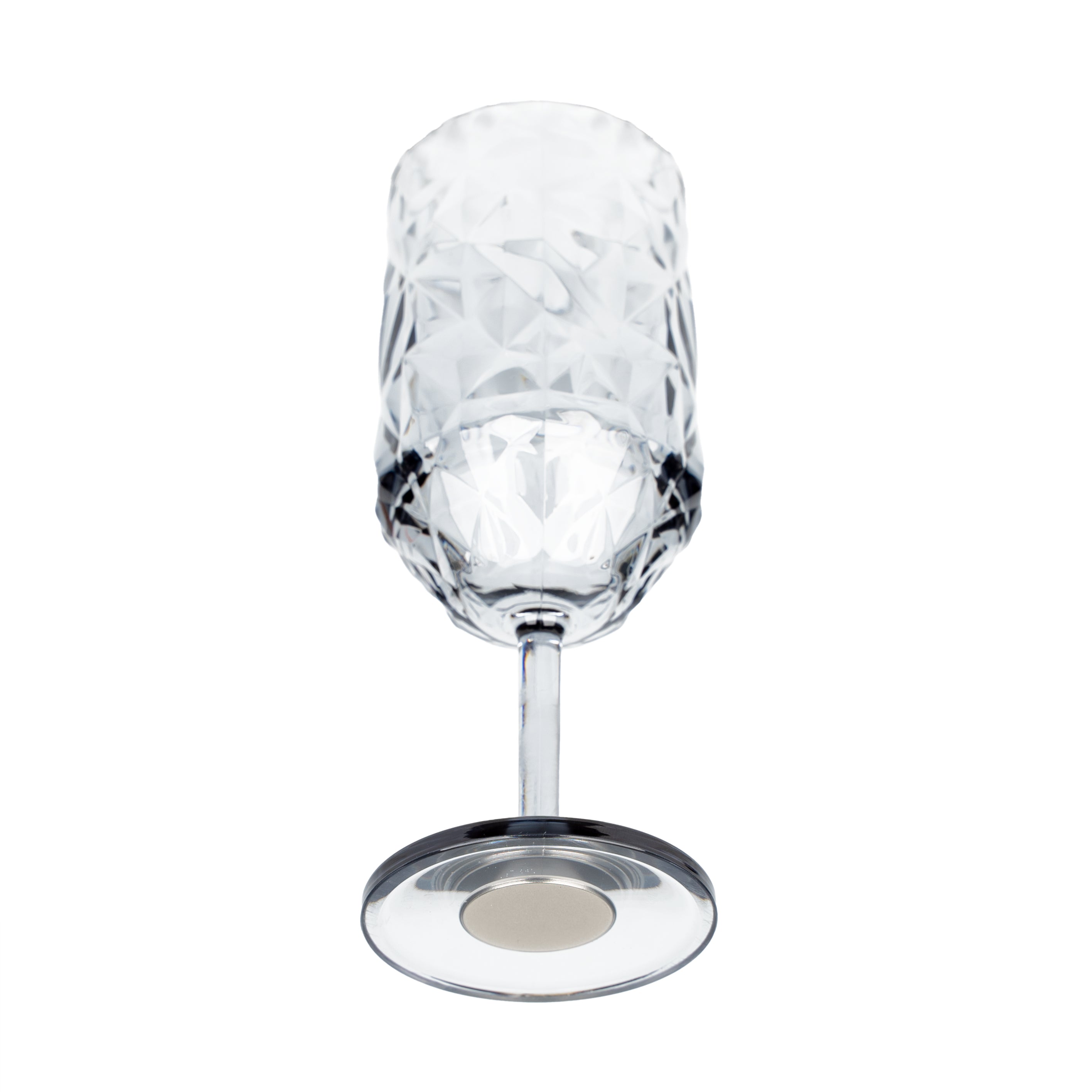 Verre plastique magnétique VIN GRIS PRISMA sans tampon