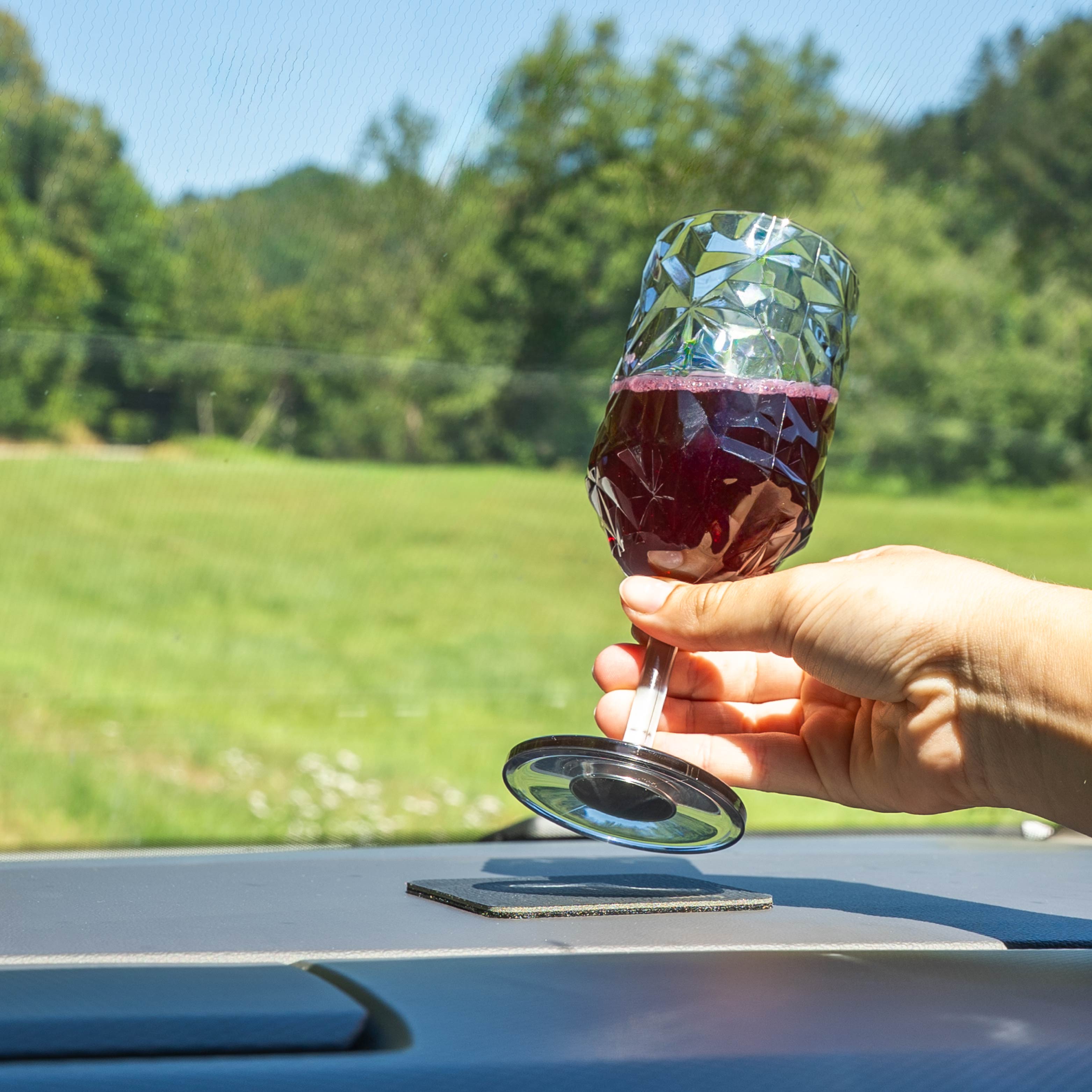 Verres plastiques aimantés VIN GRIS PRISMA