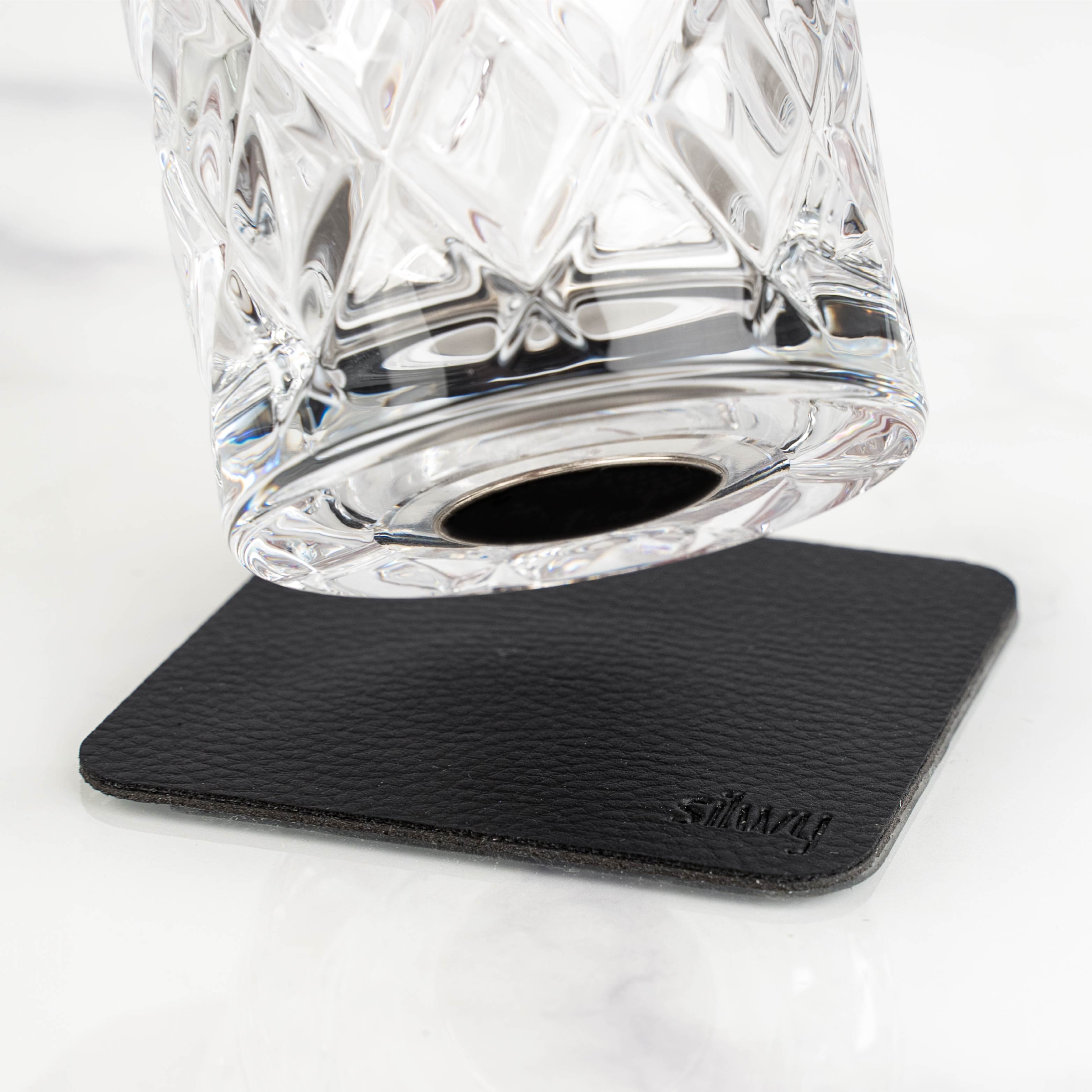 Nahaufnahme Struktur des Kristallglases 