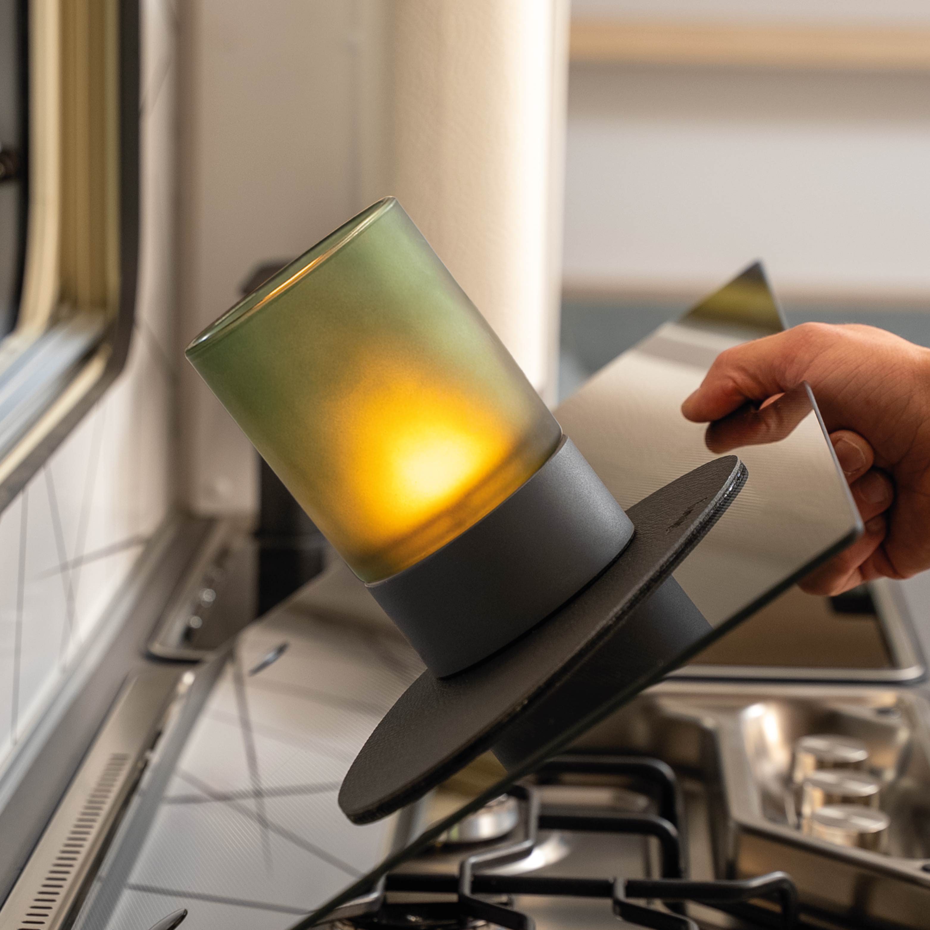 Magnet-Windlicht GREEN inkl. Platzset