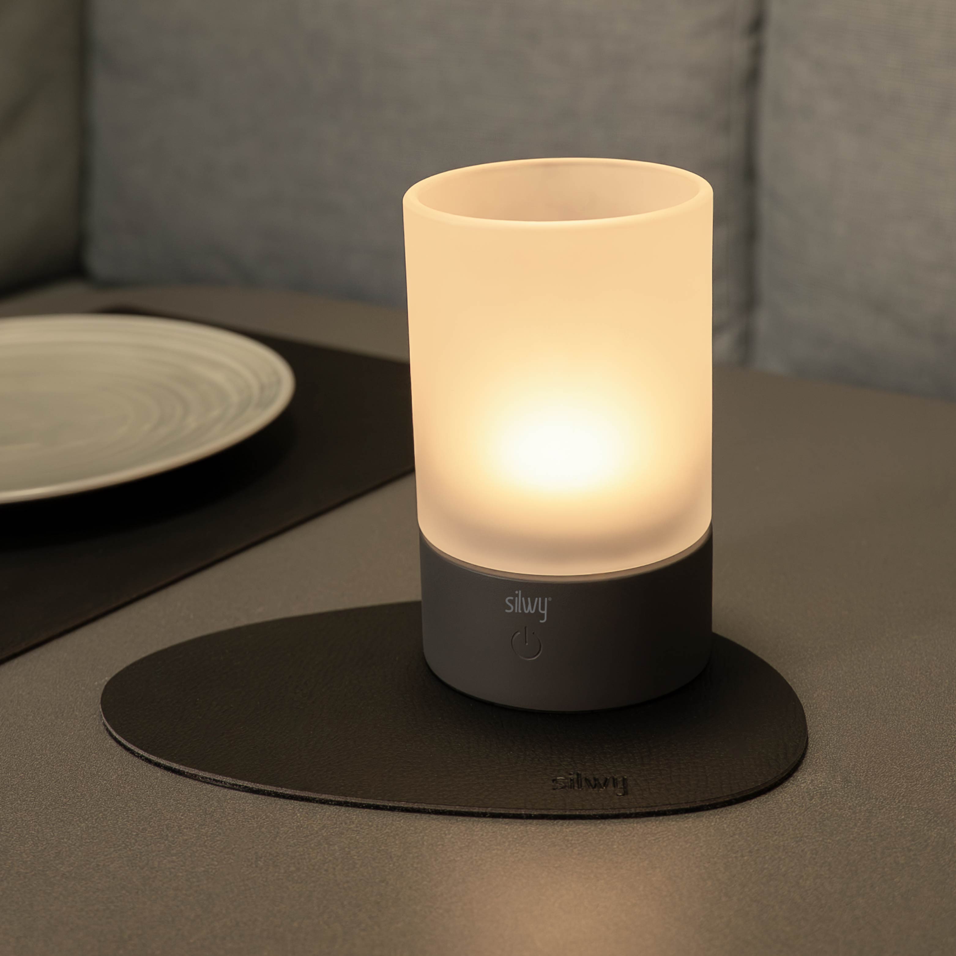 Magnet-Windlicht WHITE inkl. Platzset