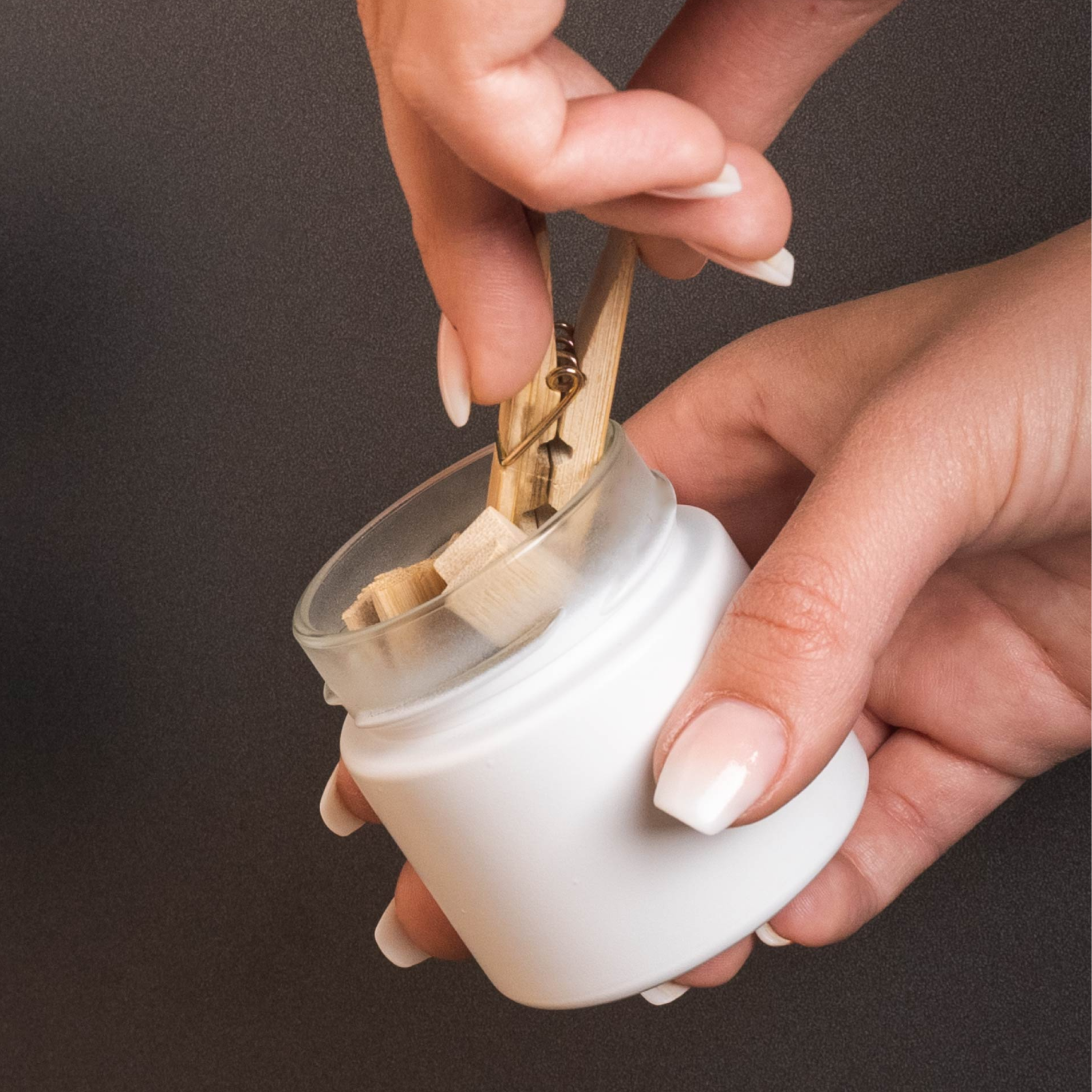 Nahaufnahme Magnet-Feinkostglas