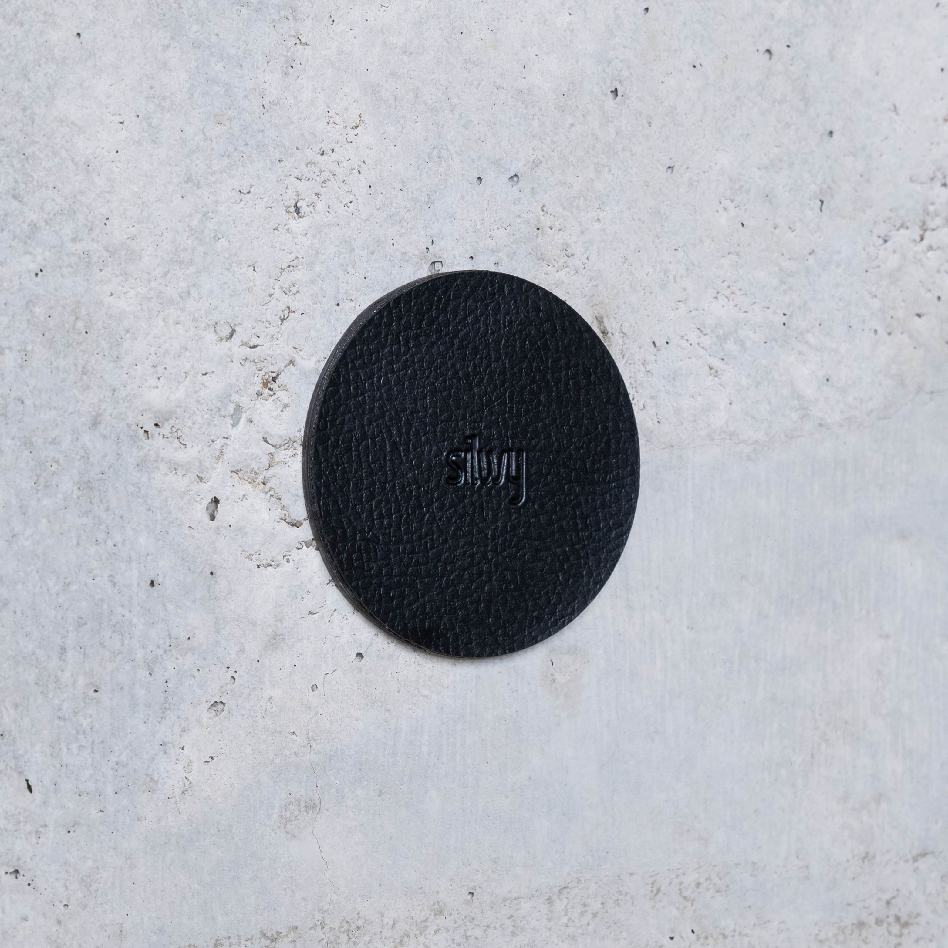 rundes Metall-Nano-Gel-Pad schwarz 