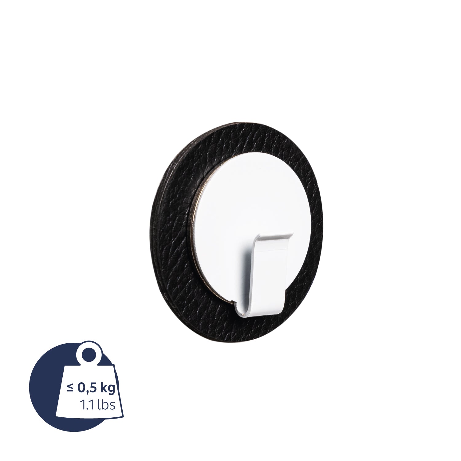 Magnet-Haken CLEVER WHITE inkl. Pad BLACK