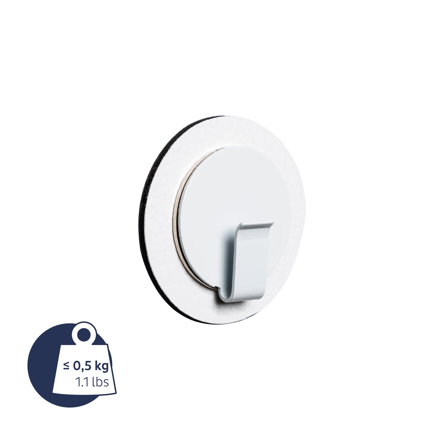 Magnet-Haken CLEVER WHITE inkl. Pad WHITE