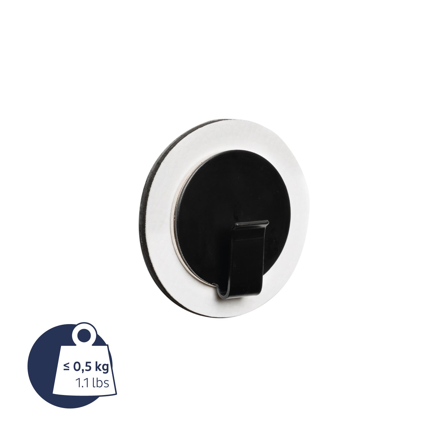 Magnet-Haken CLEVER BLACK inkl. Pad WHITE