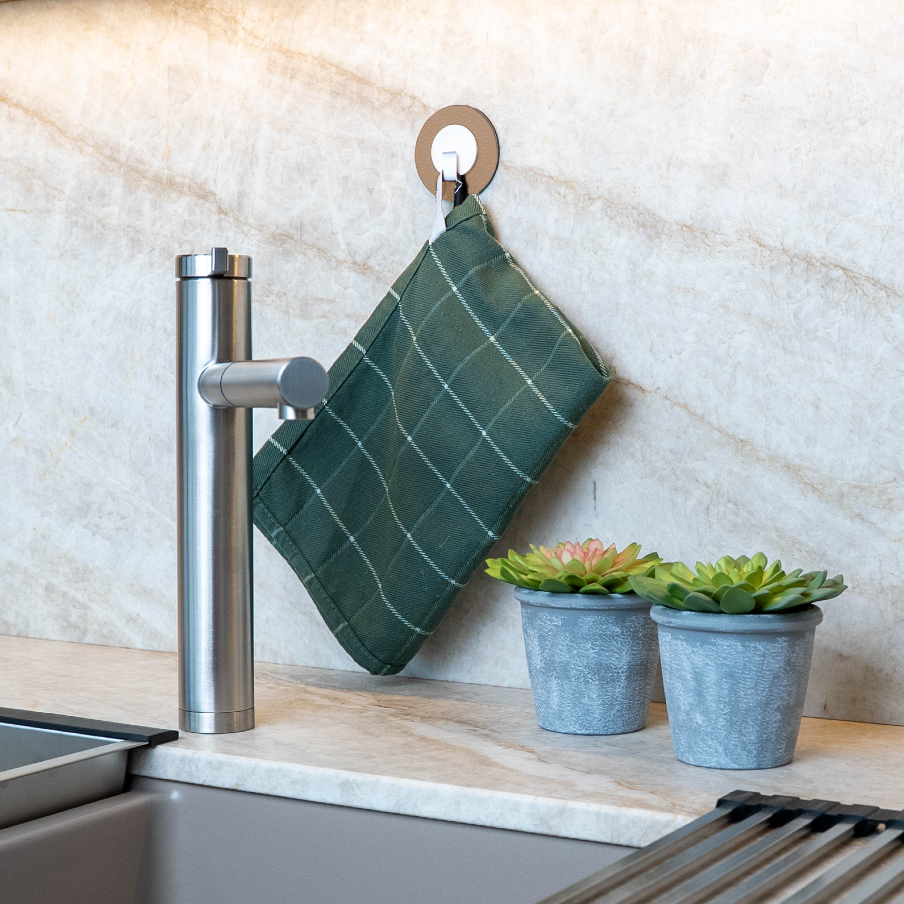 Magnet-Haken CLEVER WHITE inkl. Pad BEIGE