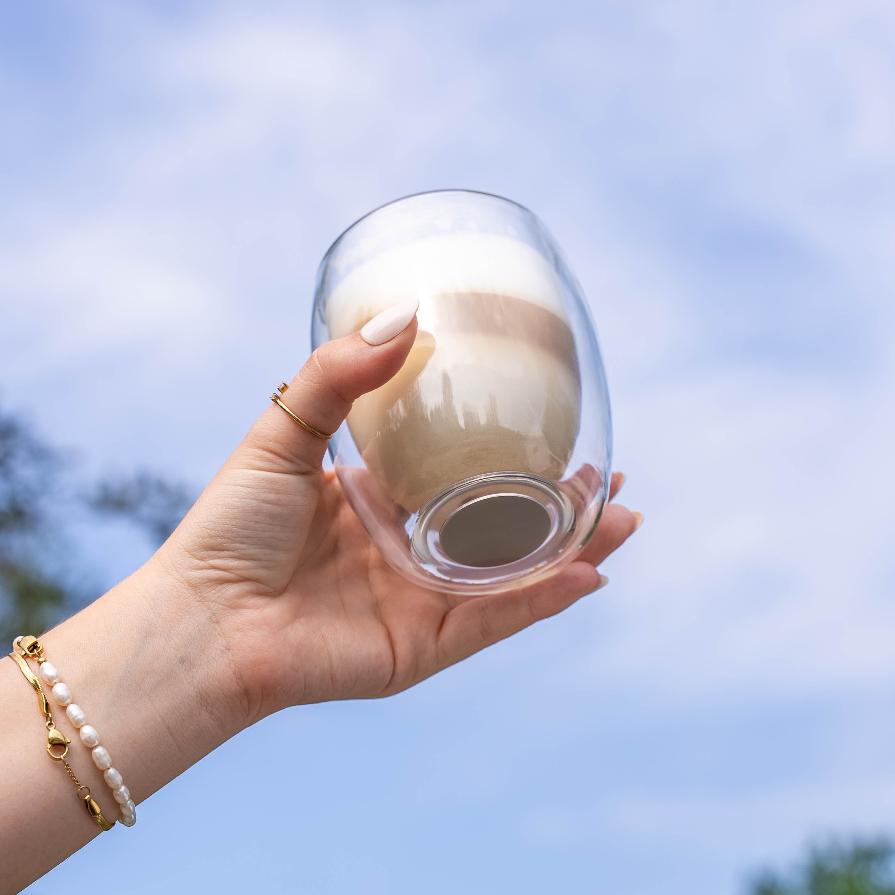 Verre cristal magnétique à double paroi