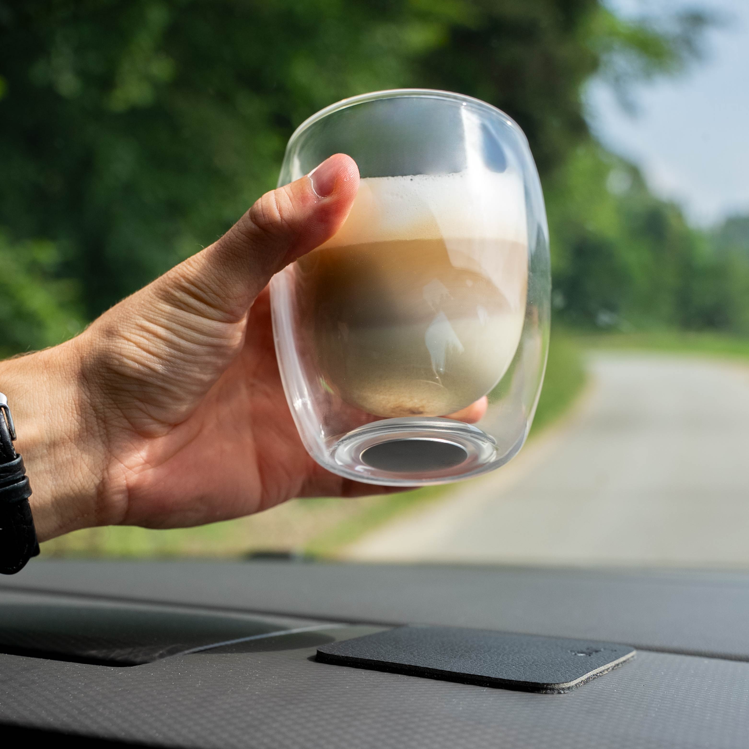 Verre cristal magnétique à double paroi