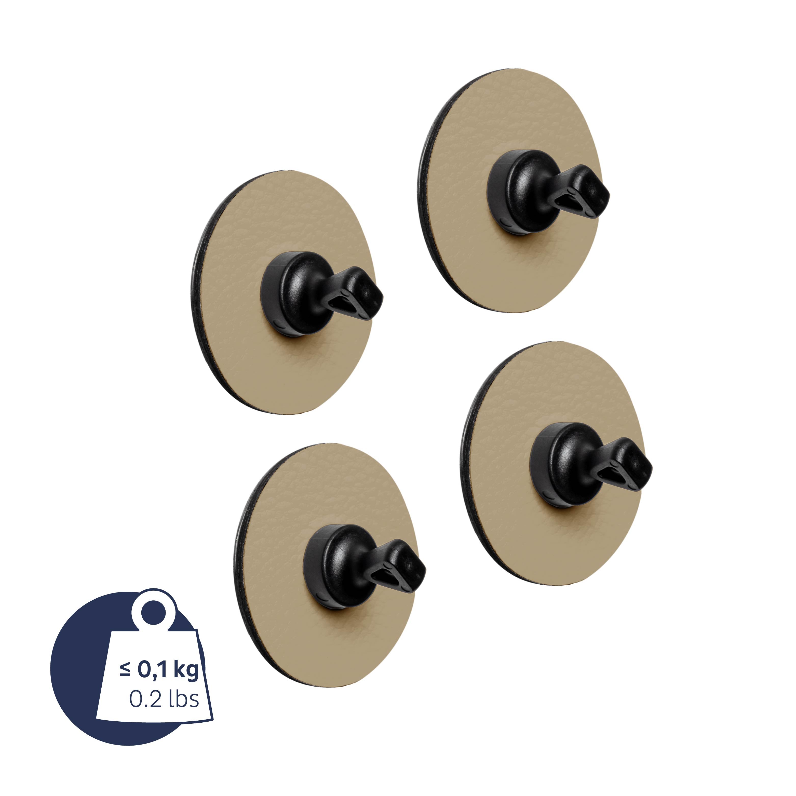 Magnet-Pins FLEX inkl. Pads BEIGE