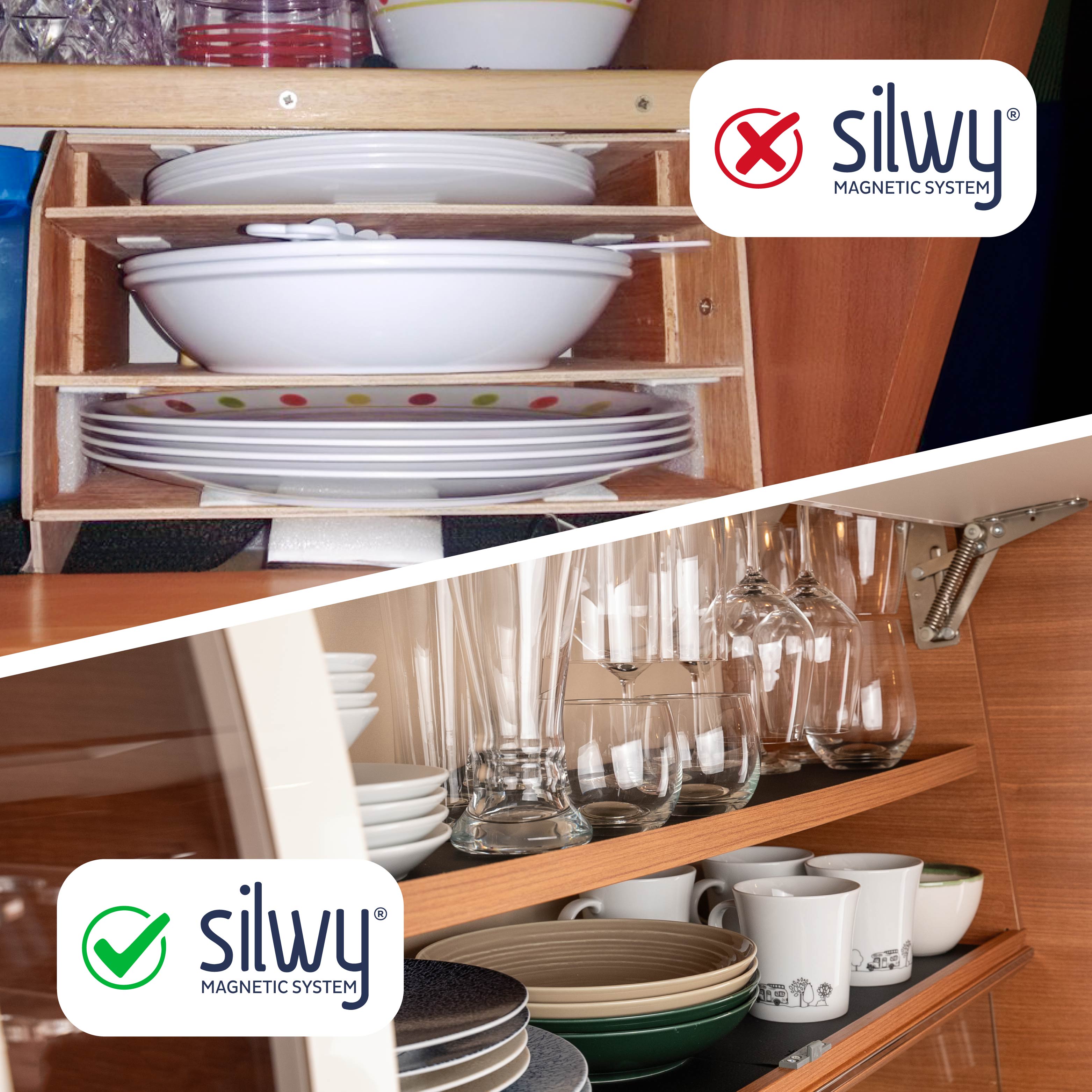 Magnet-Kristallgläser LONGDRINK